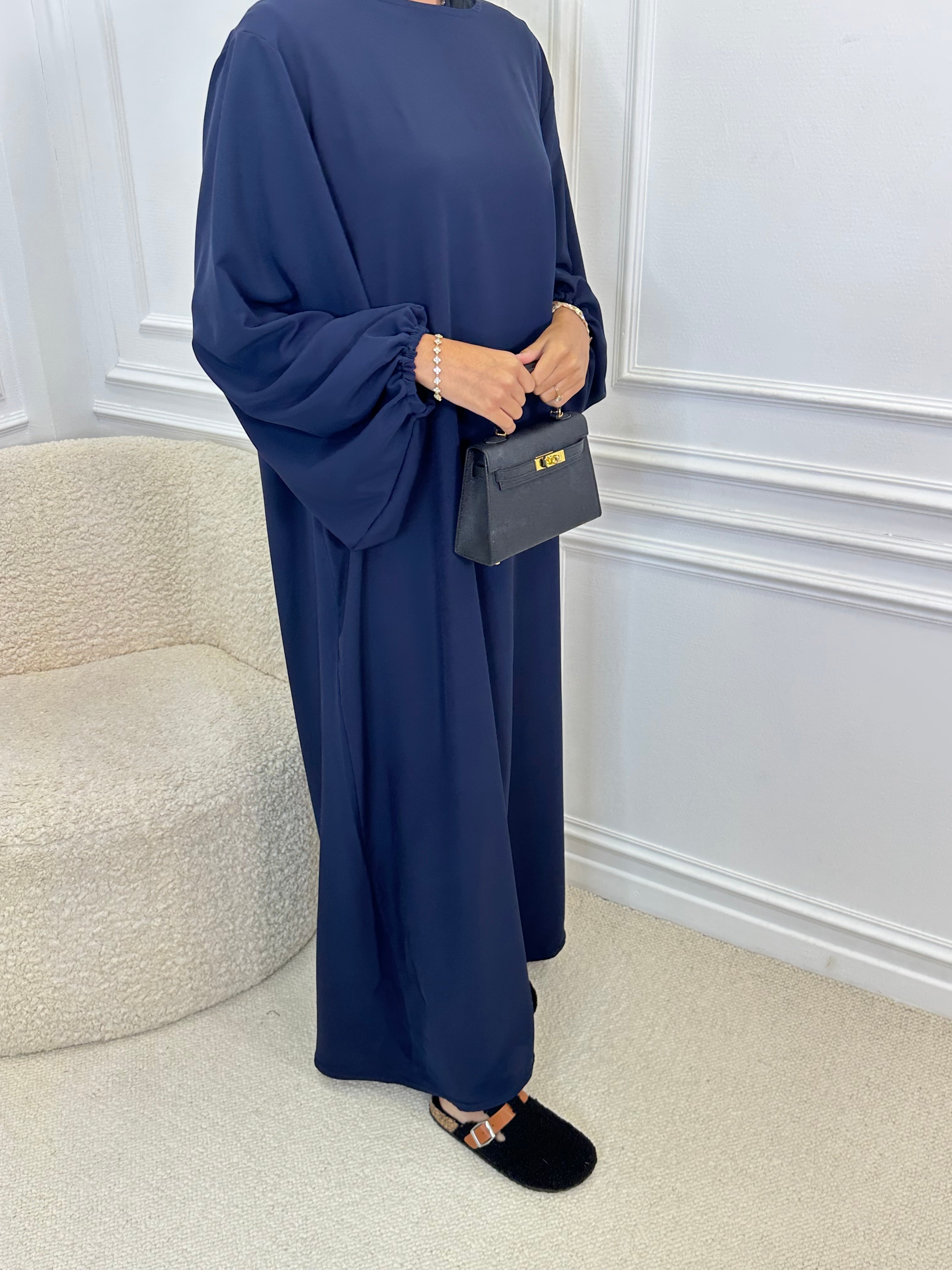 Abaya OUMEIMA bleu marine