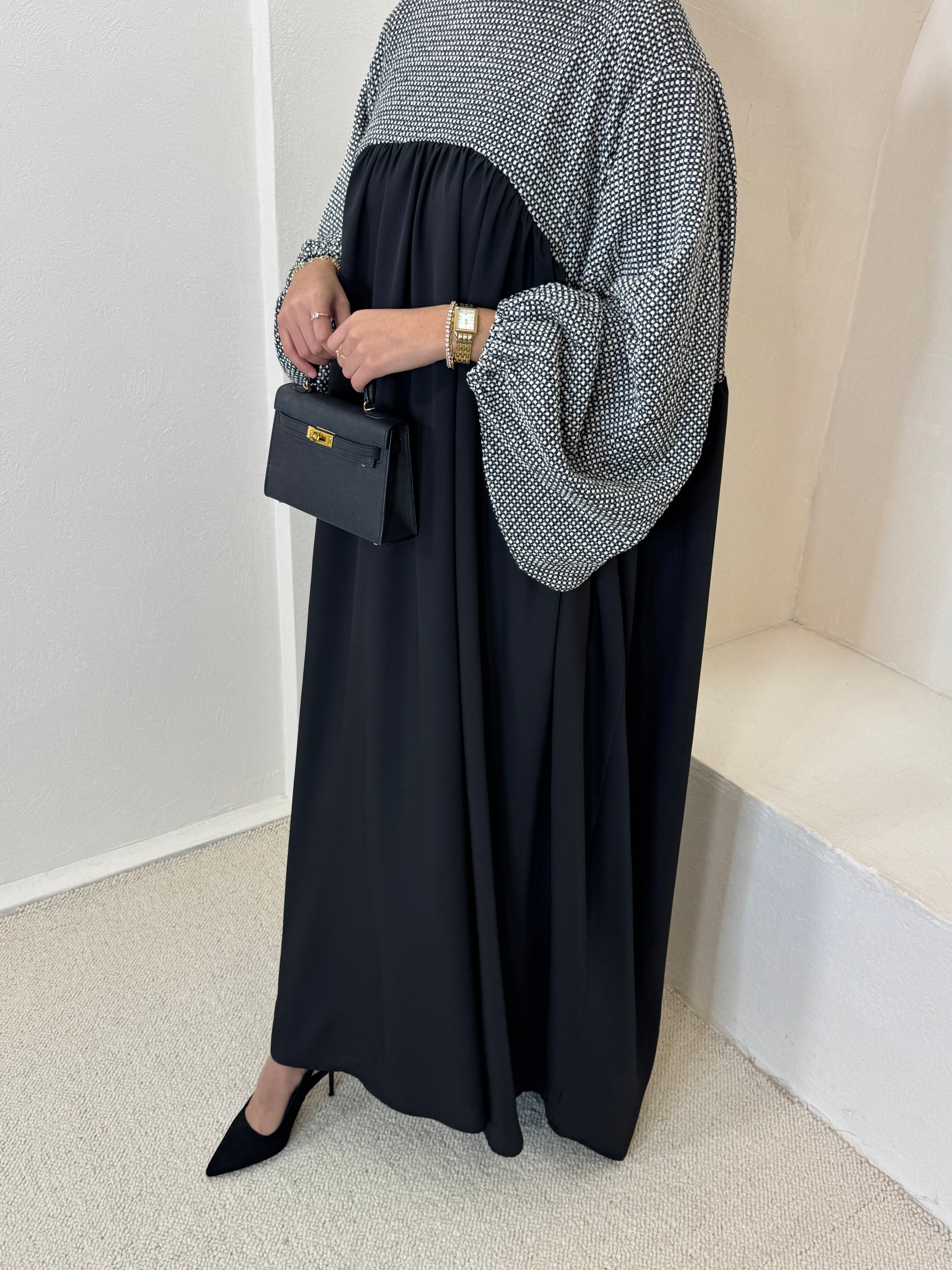 Abaya BELLUCINA carreaux