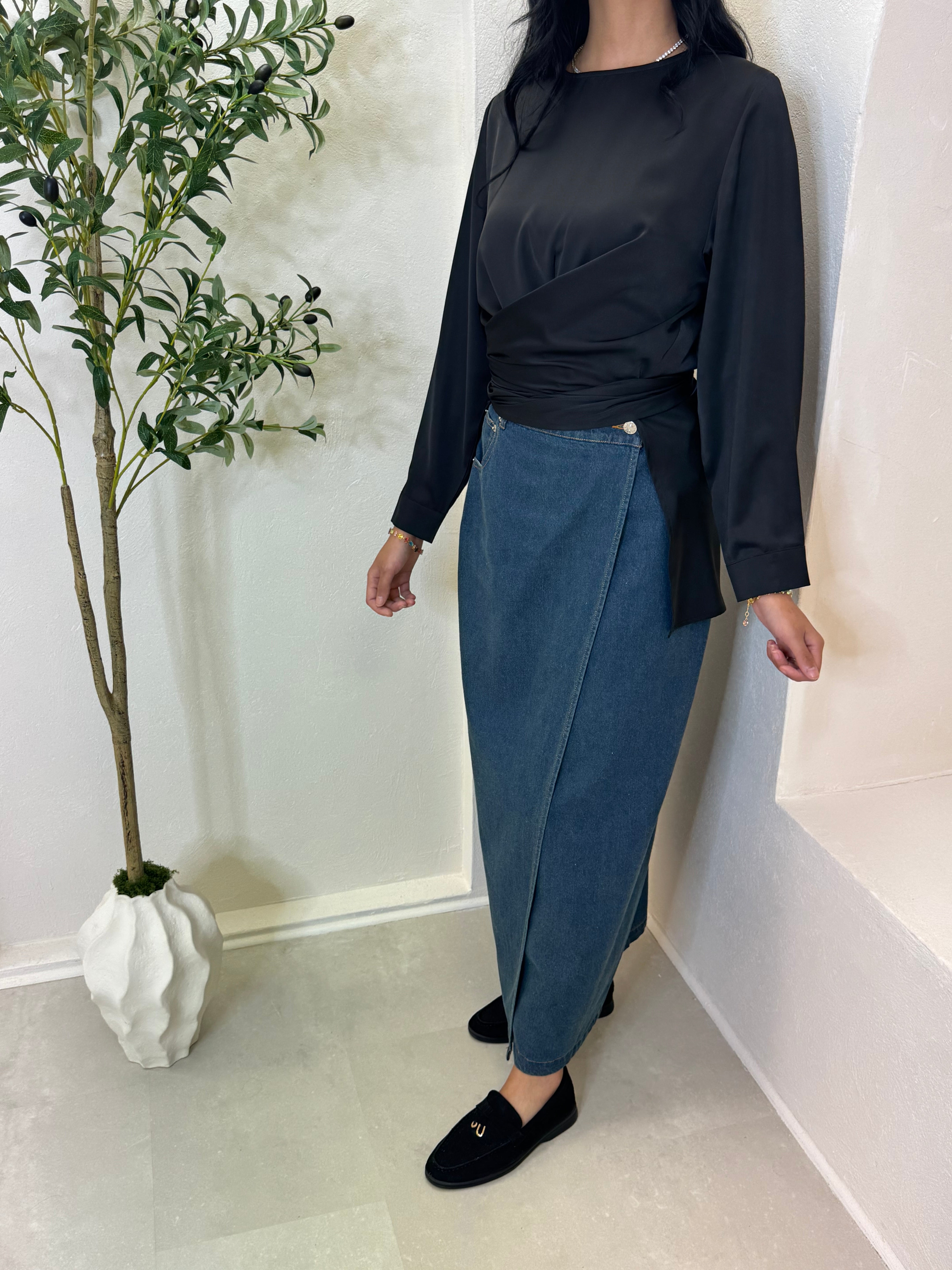 Jupe FENTI bleu jean