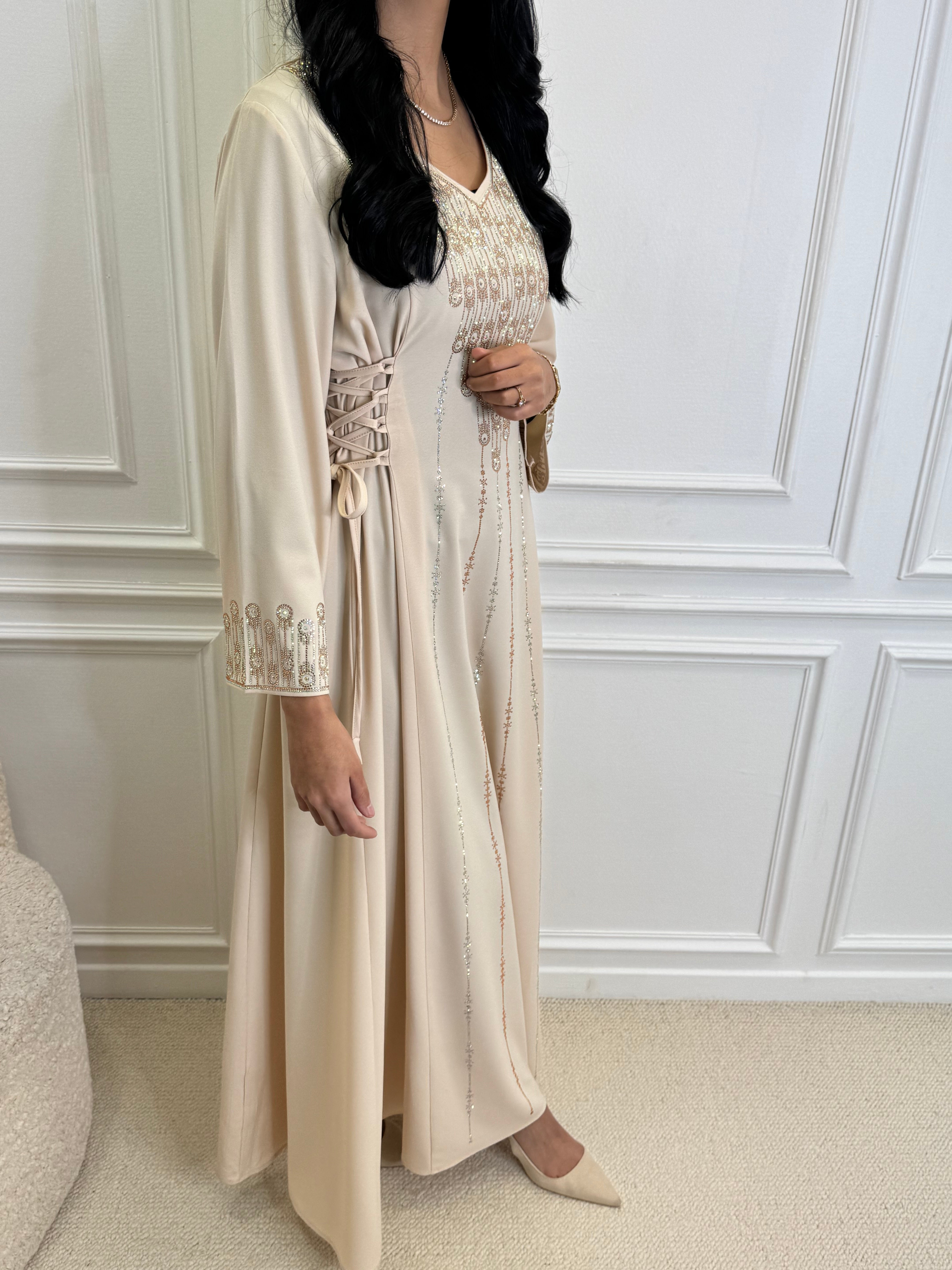 Abaya TEZA beige