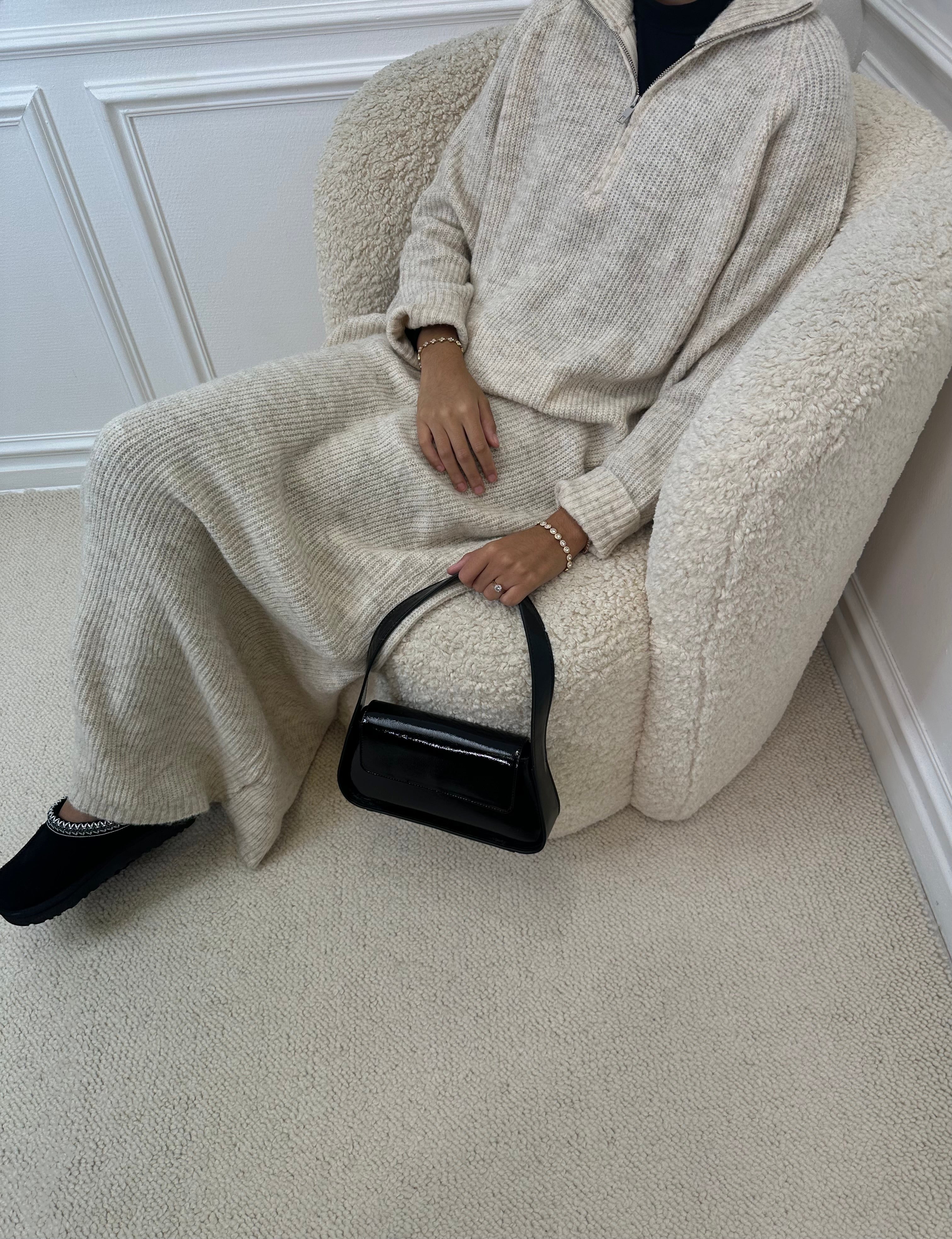 Robe pull SEYA beige