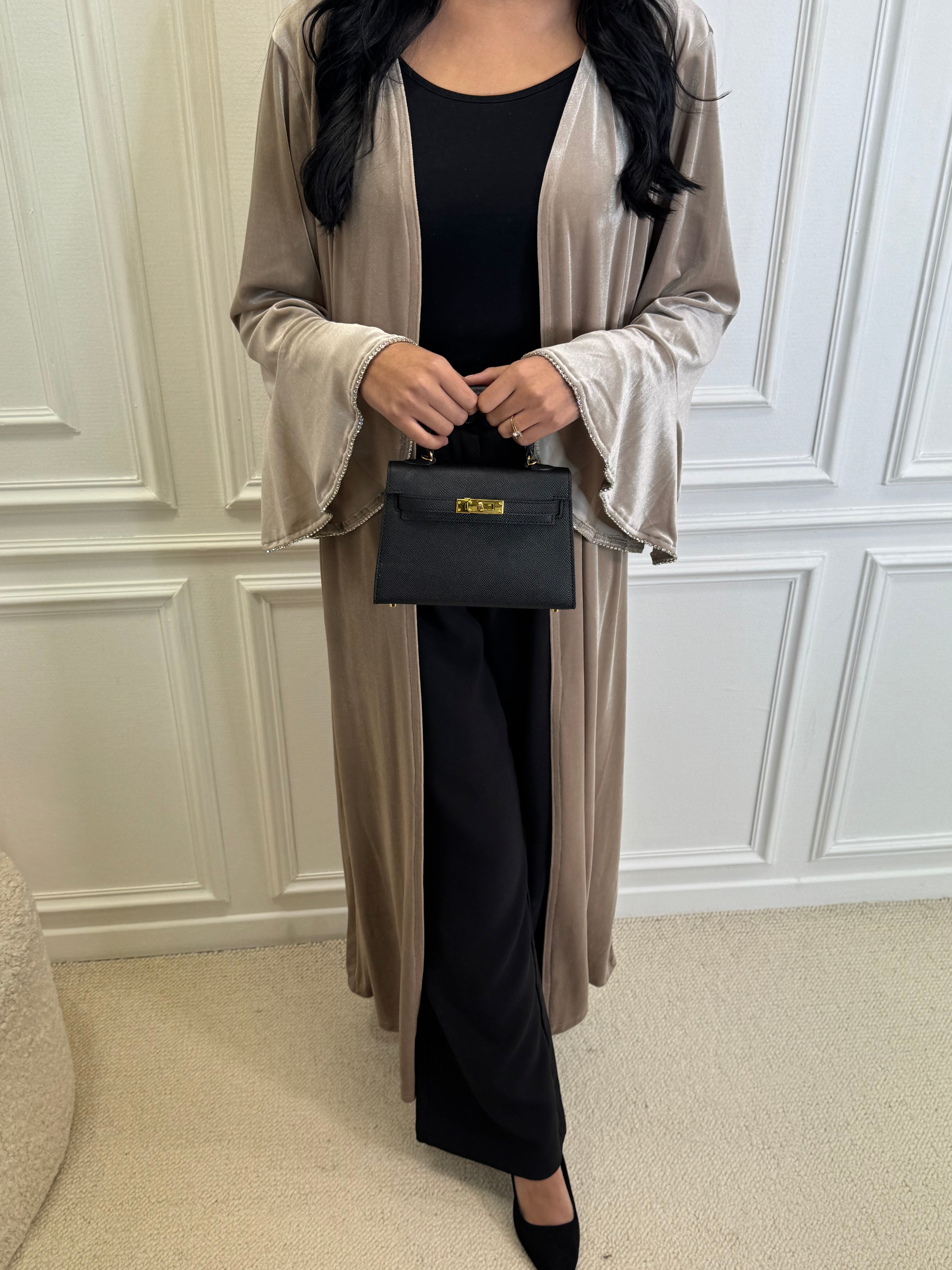 Kimono VELOURIA sable