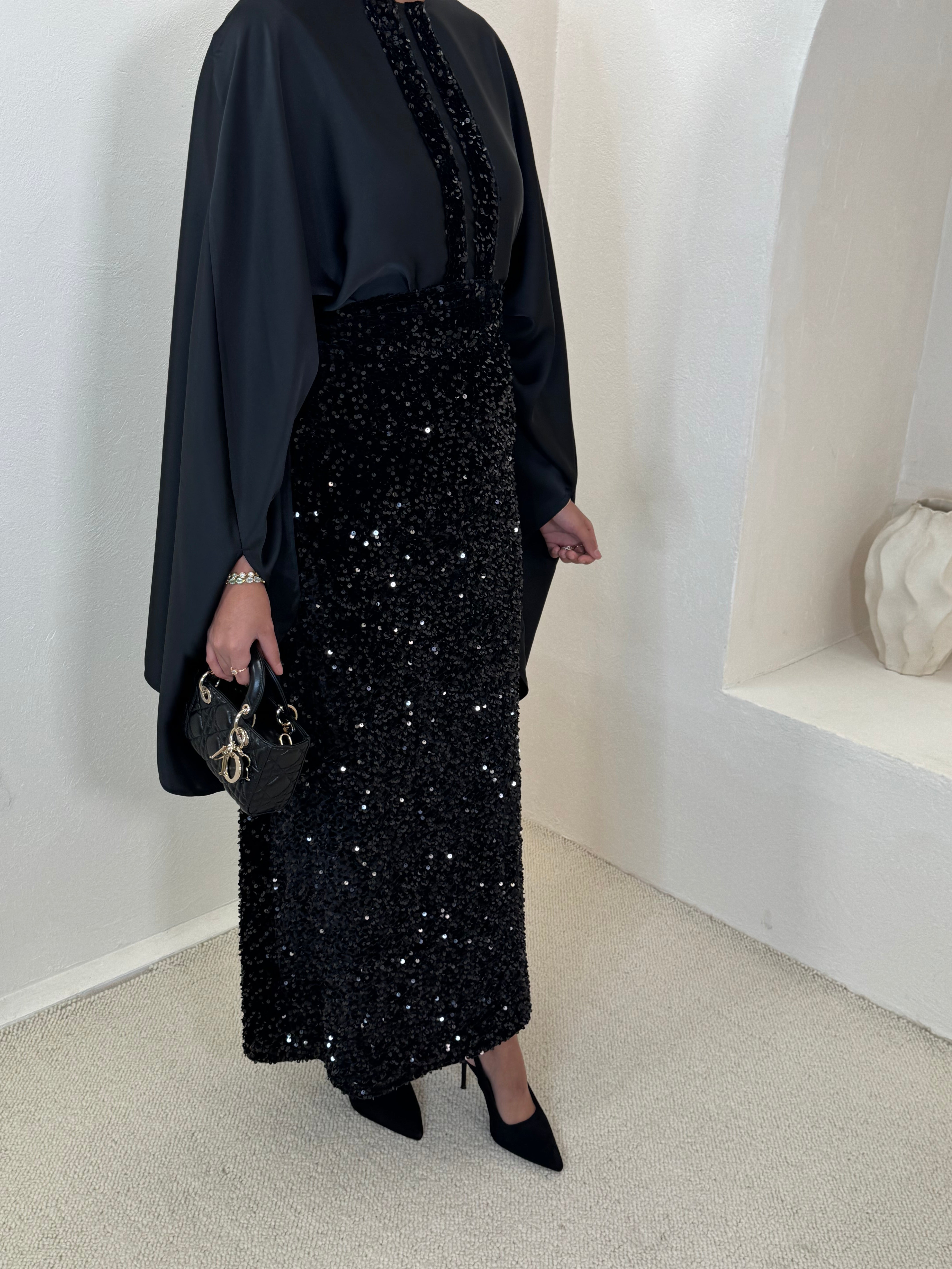 Set NOON sequin noir