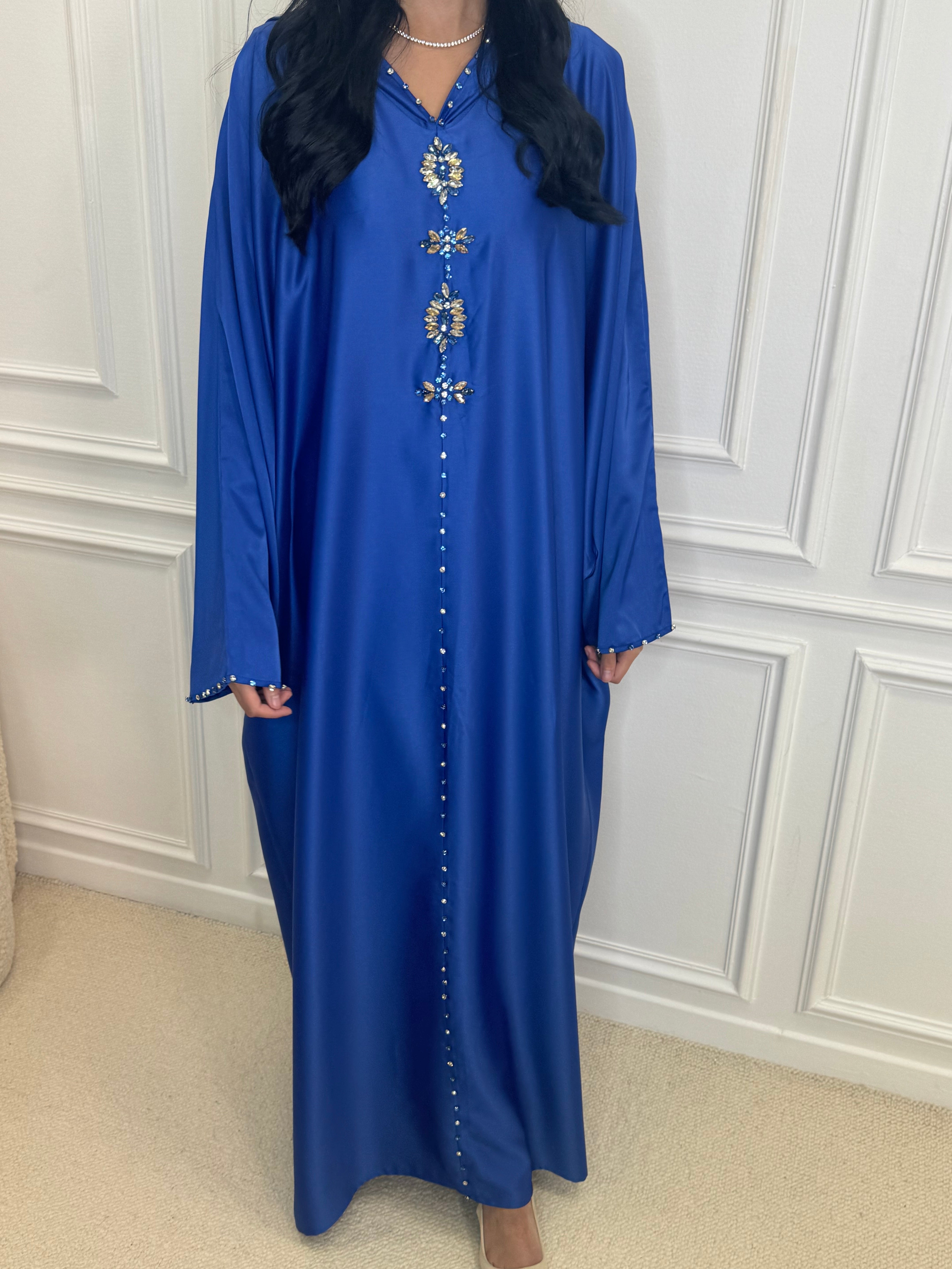 Djellaba SABA bleu roi