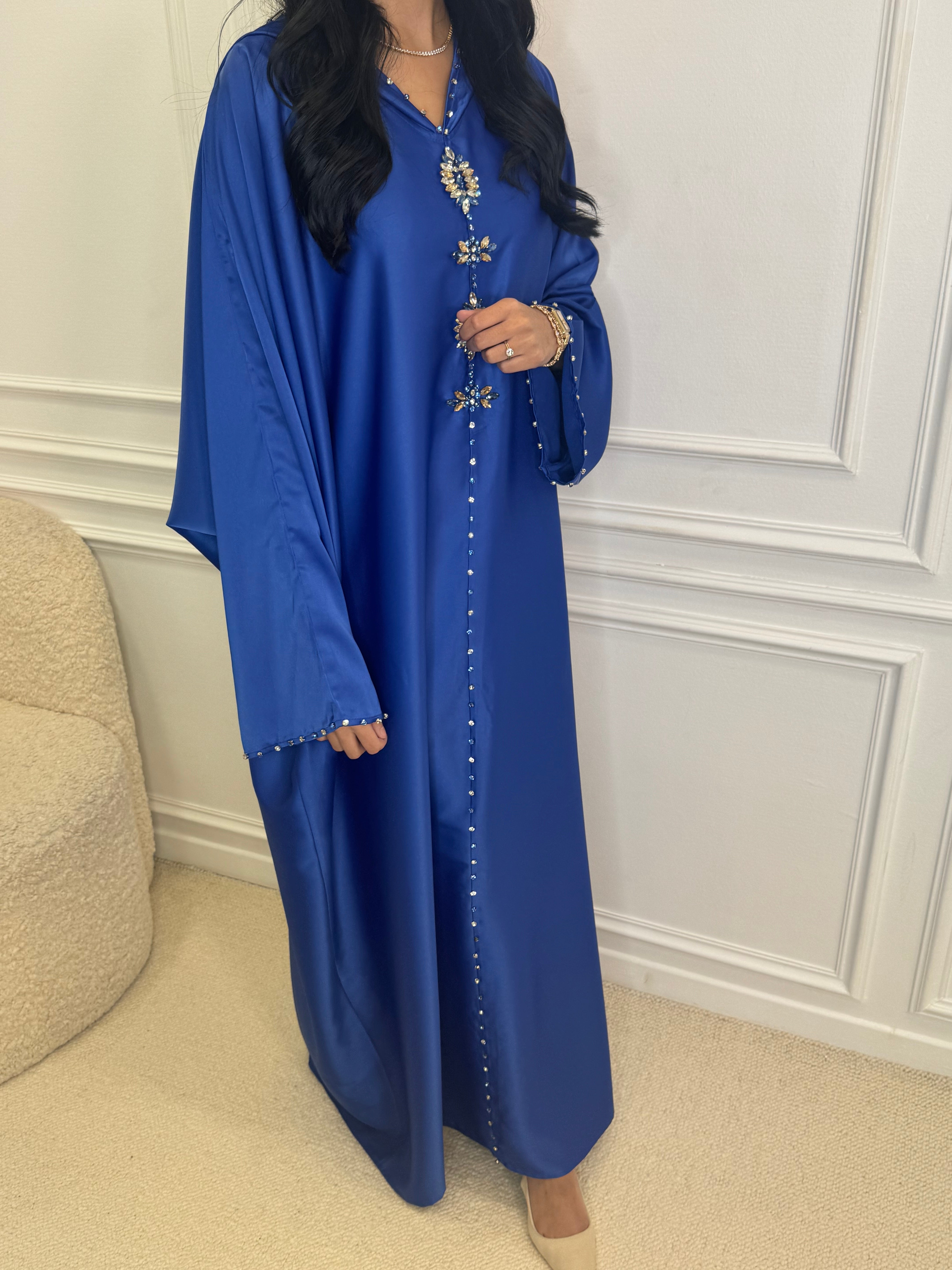 Djellaba SABA bleu roi