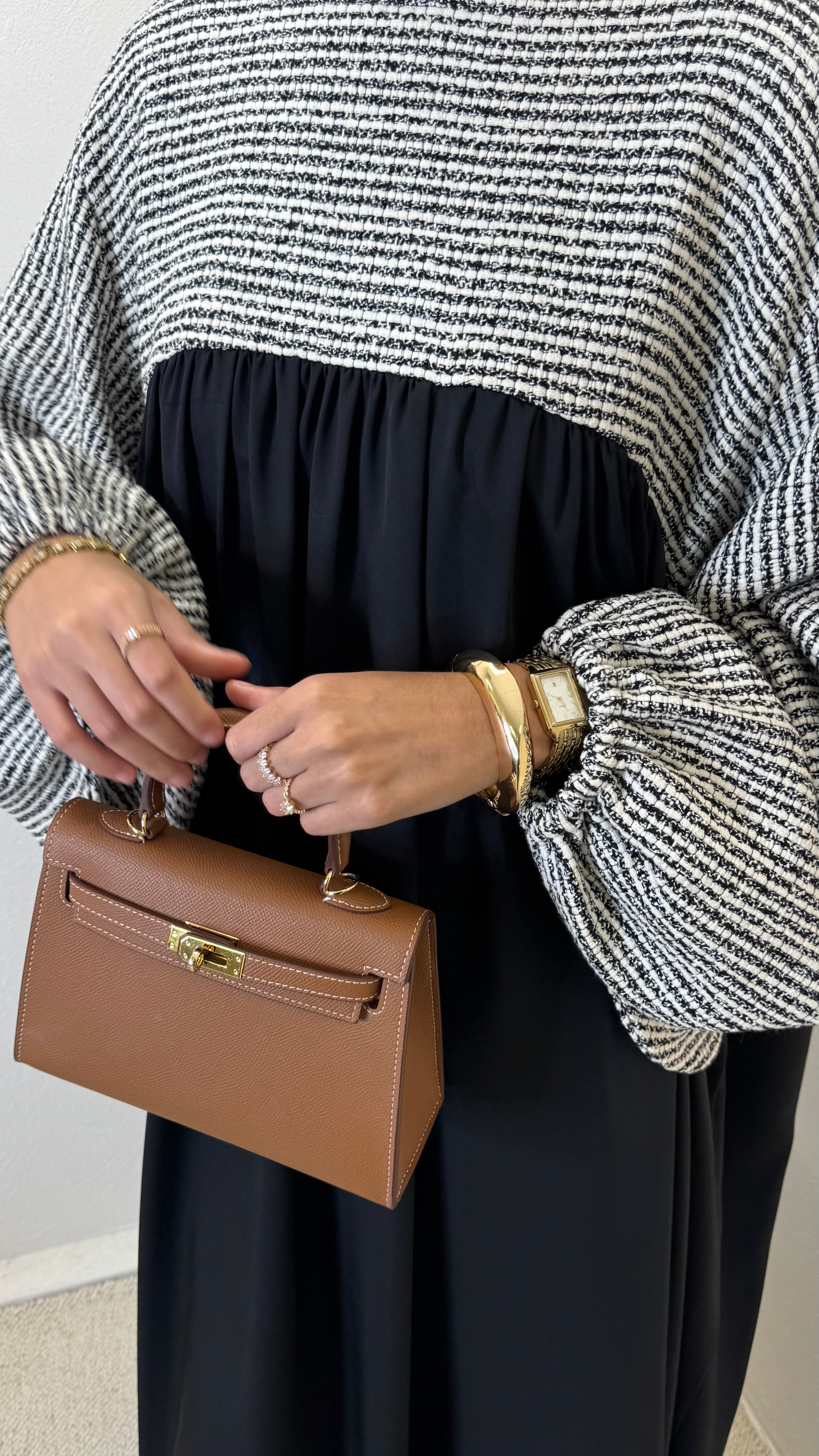 Abaya BELUCCINA rayée