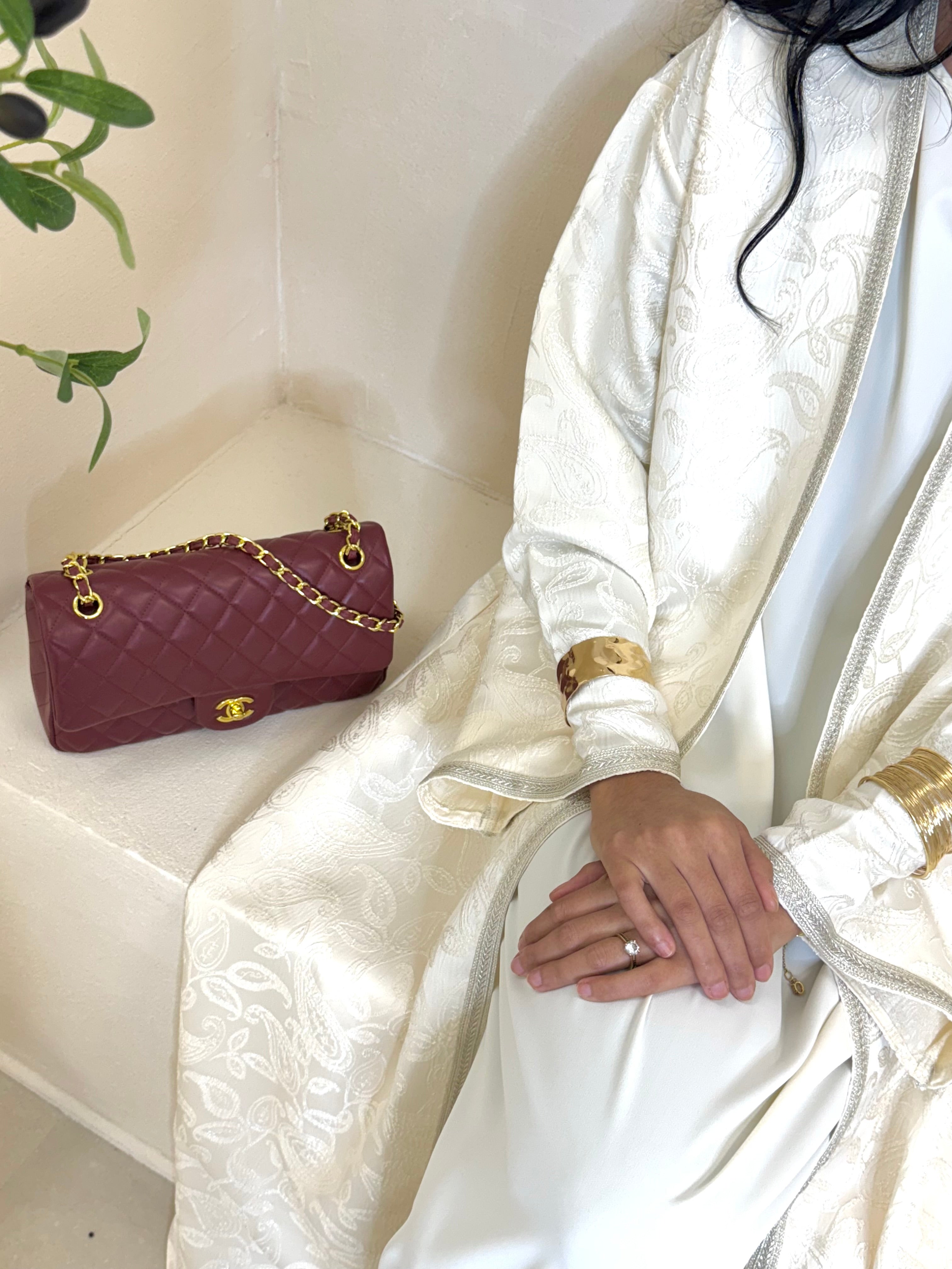 Set BAROQUE robe crème