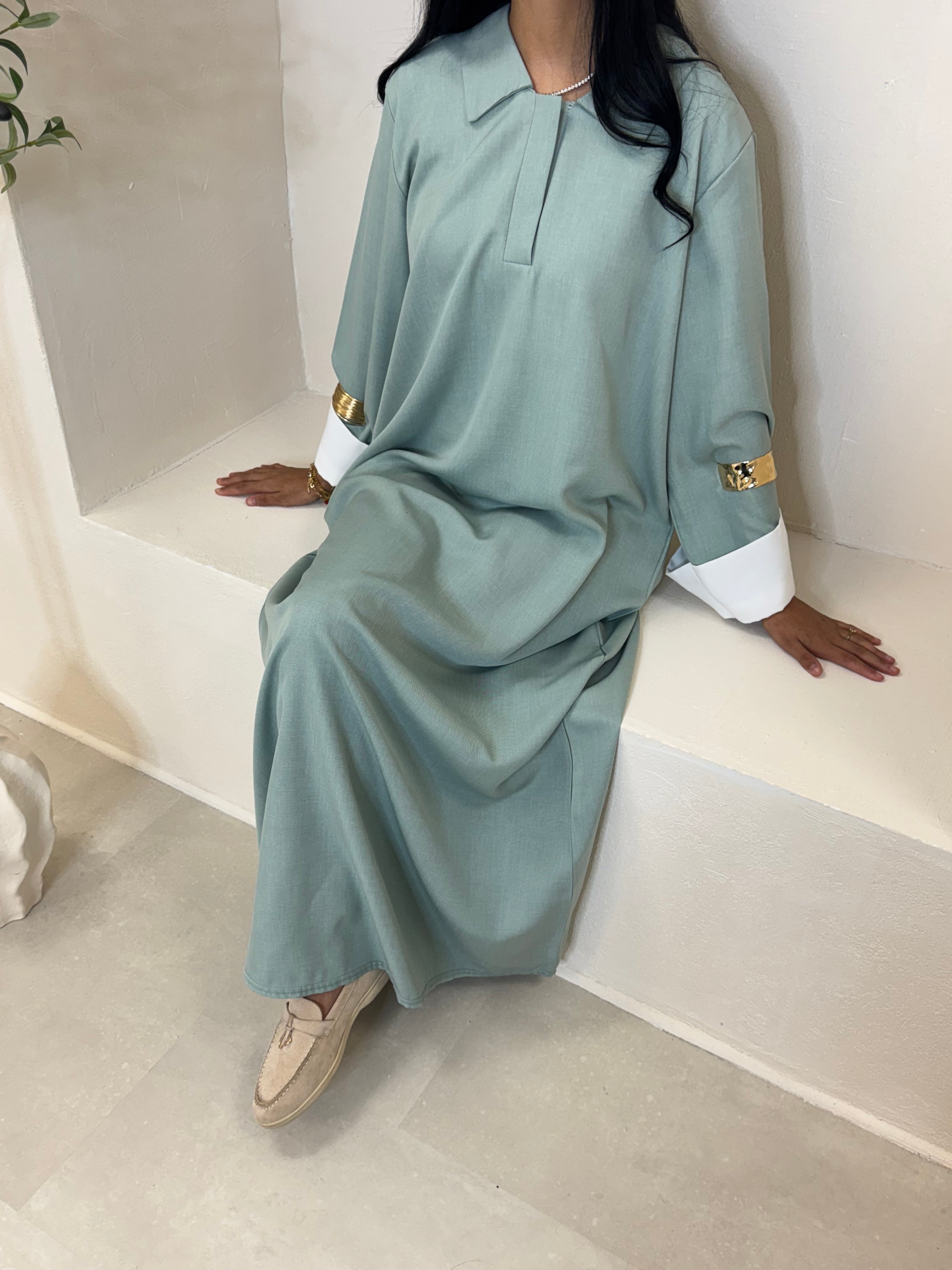 Abaya DAYA vert
