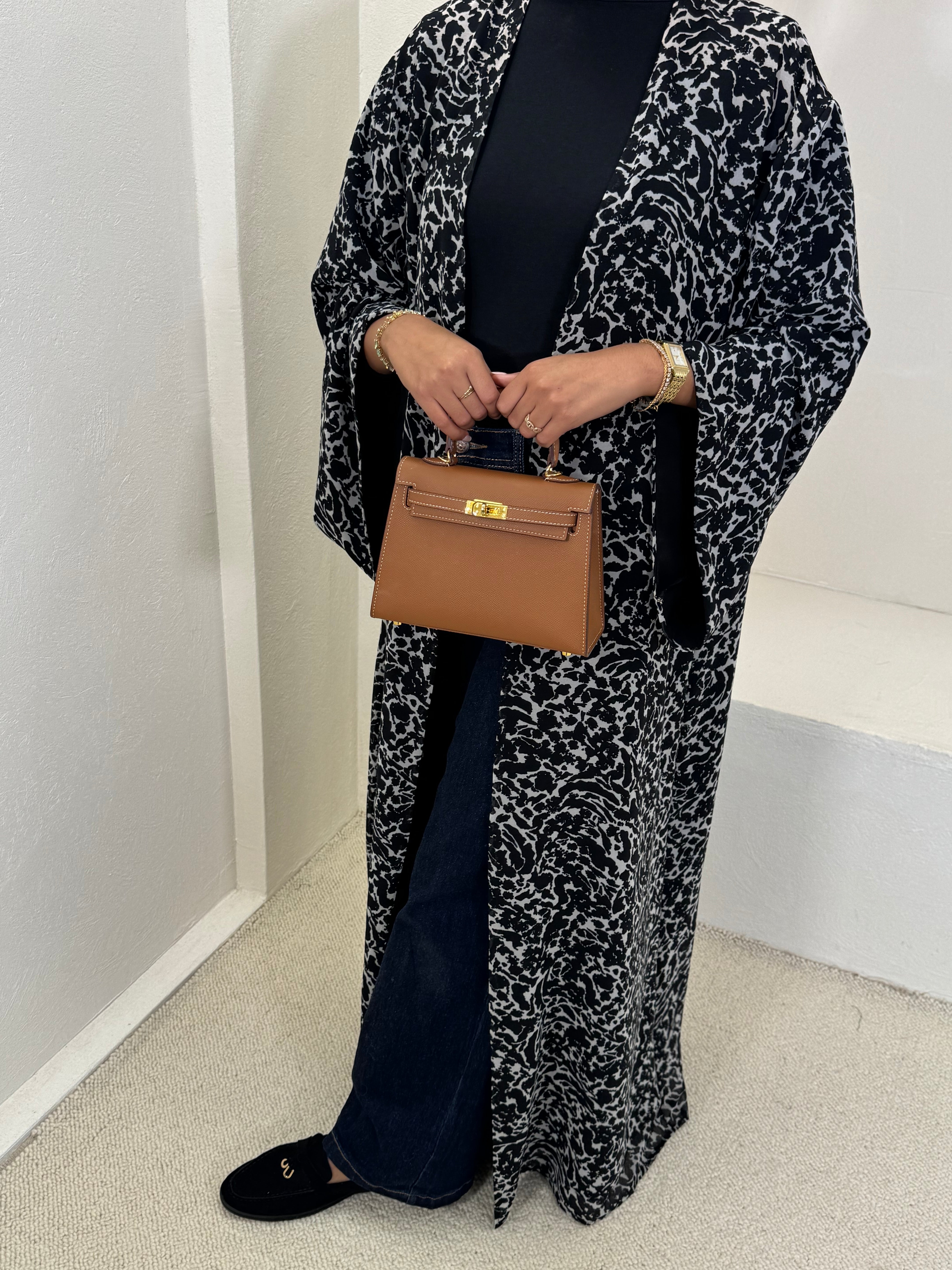 KIMONO MARBLE — Marbré noir & blanc