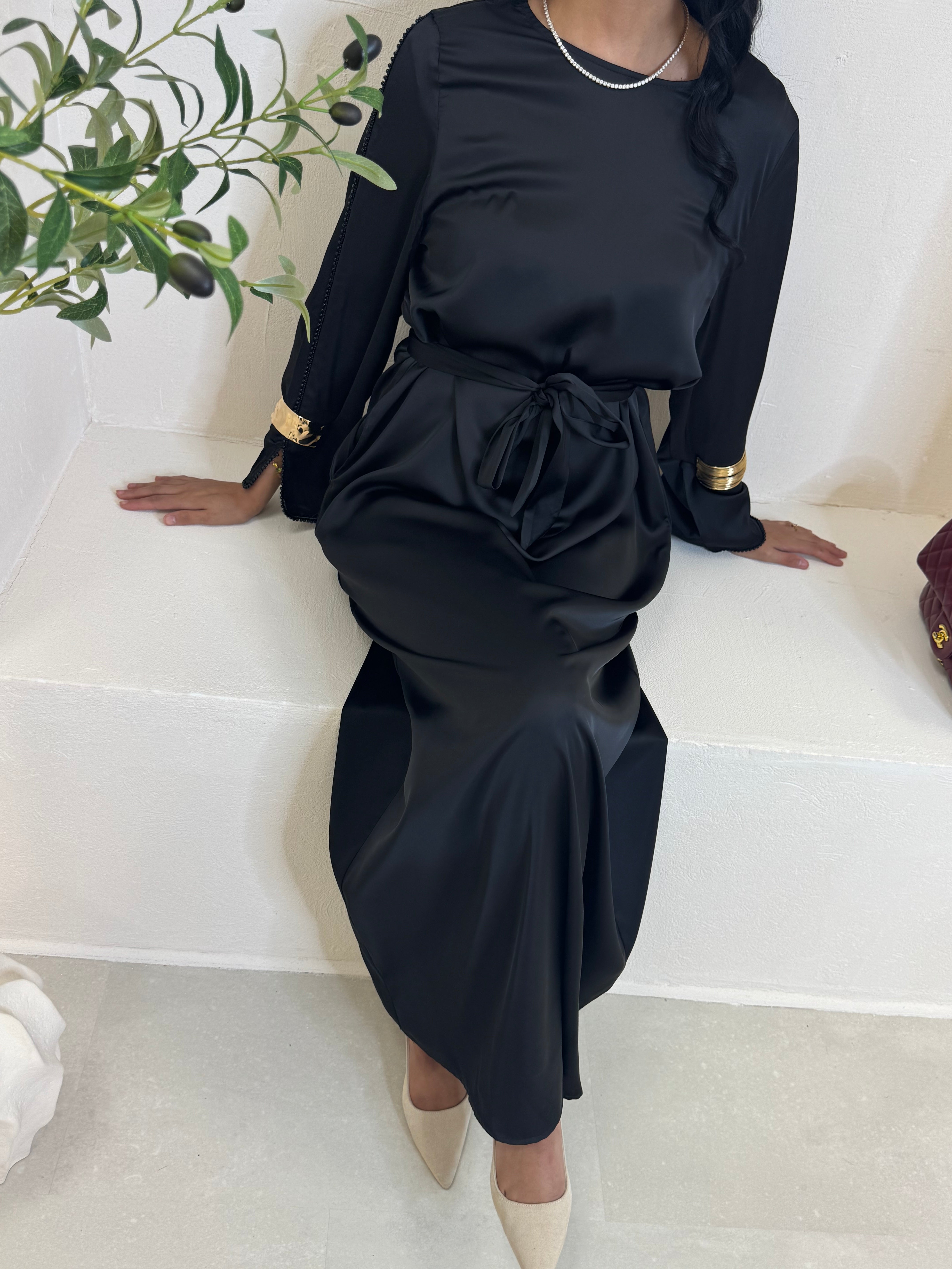 Abaya PERLA noir