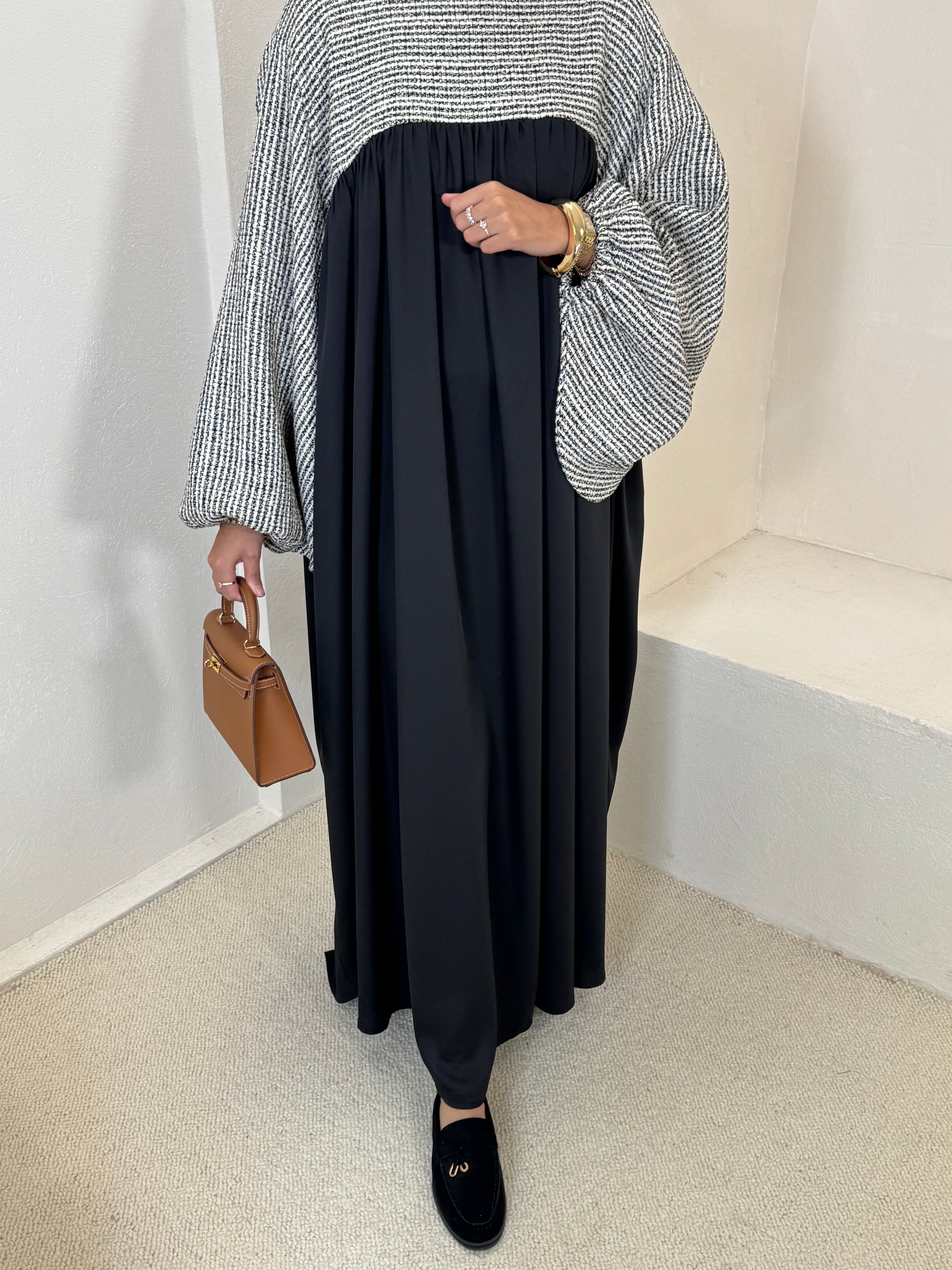 Abaya BELUCCINA rayée