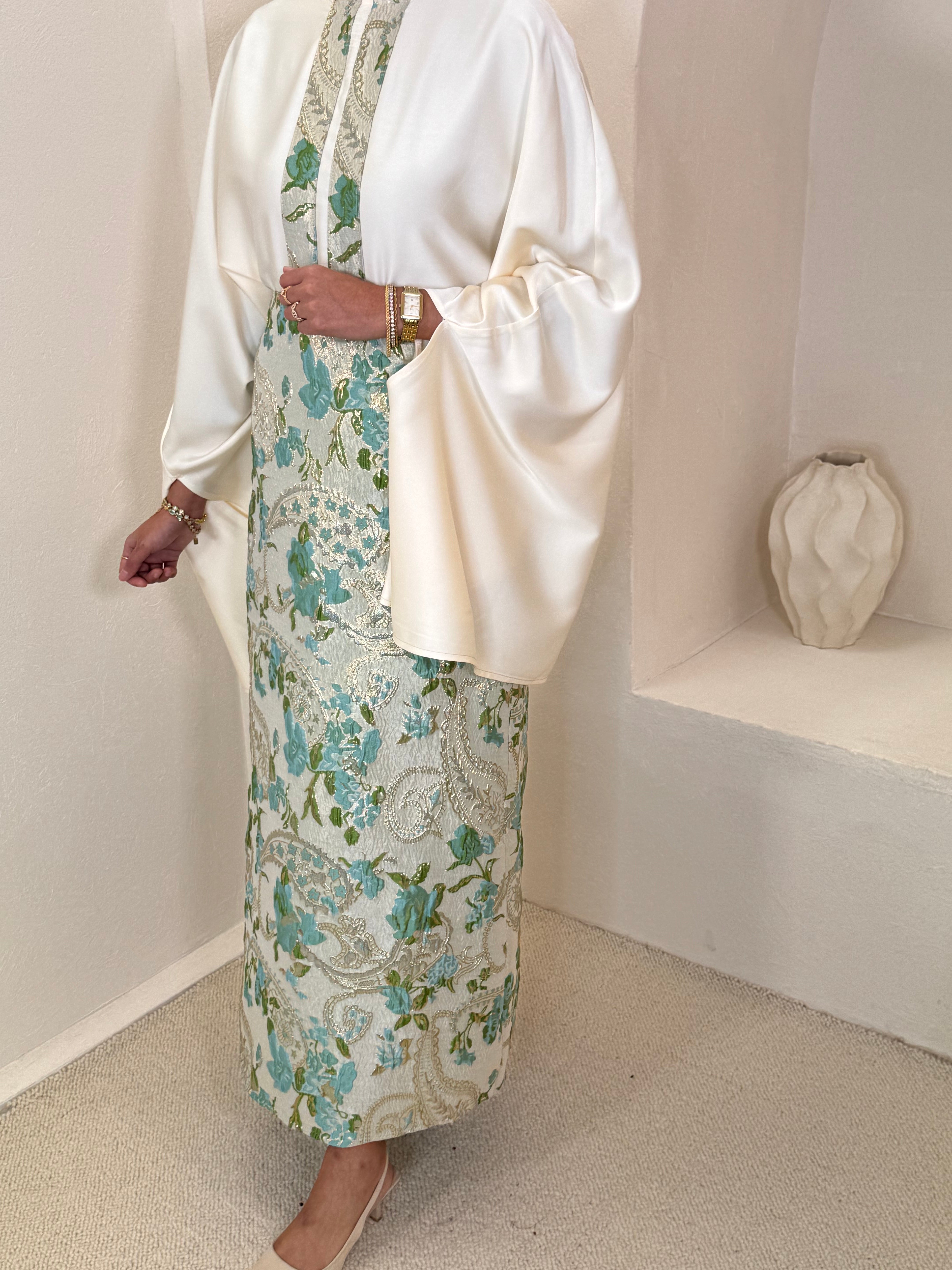 Set NOON brocart vert