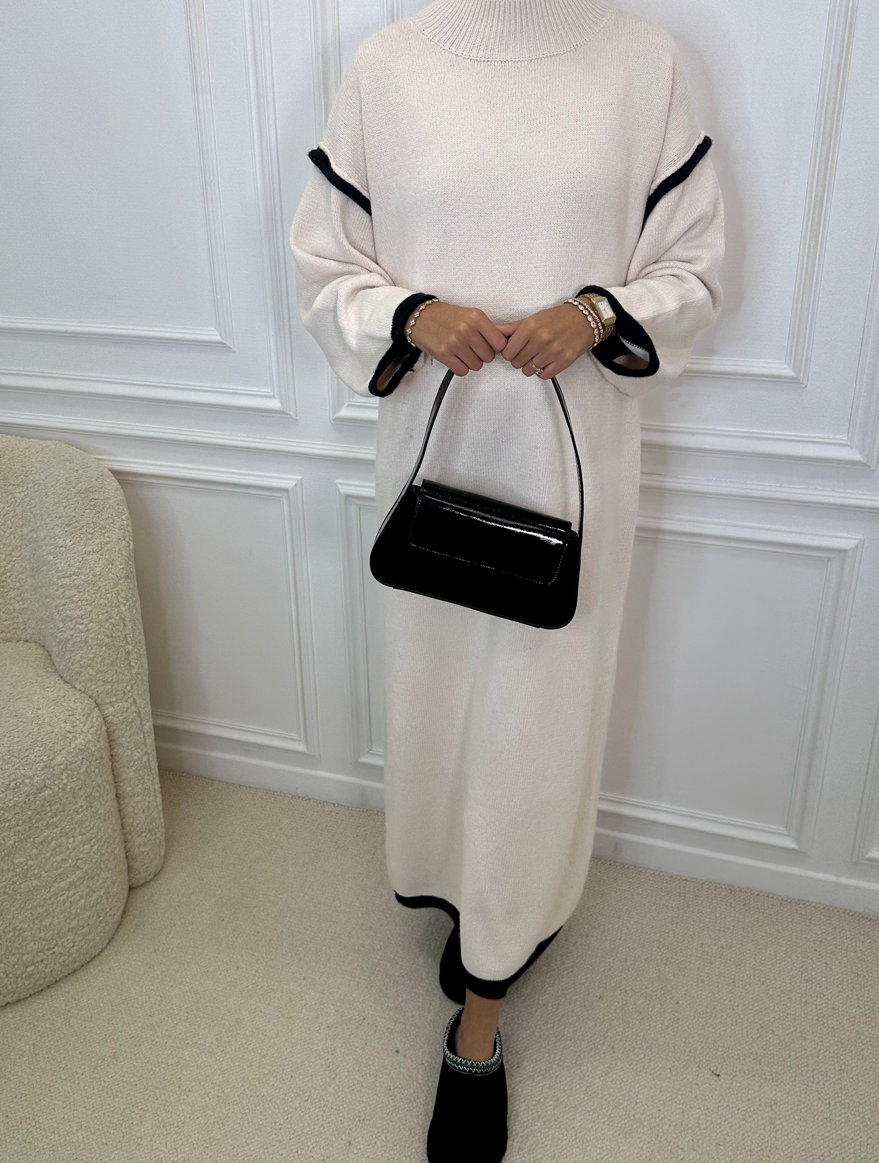 Robe pull ROMY beige