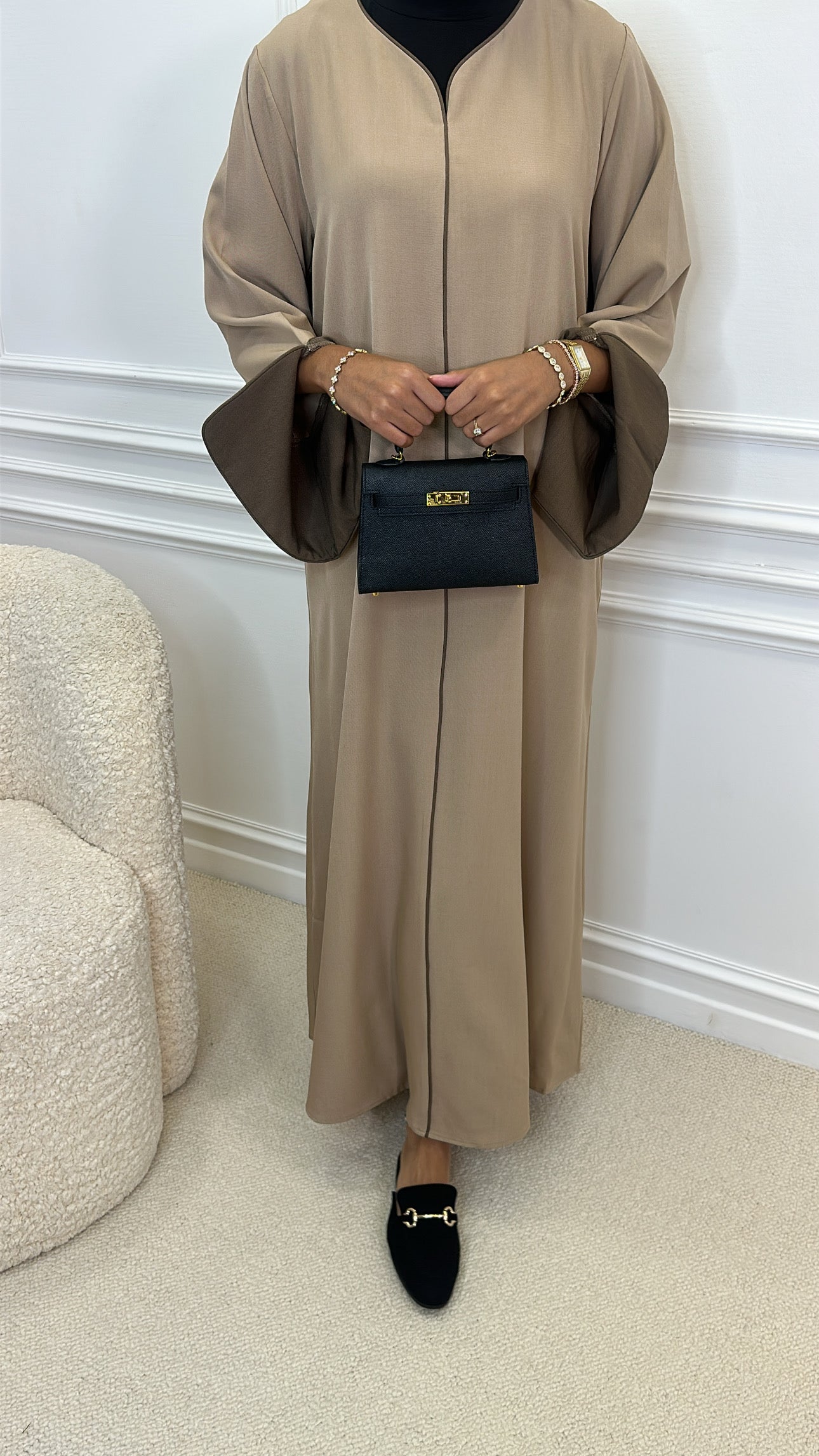 Abaya UZMA sable