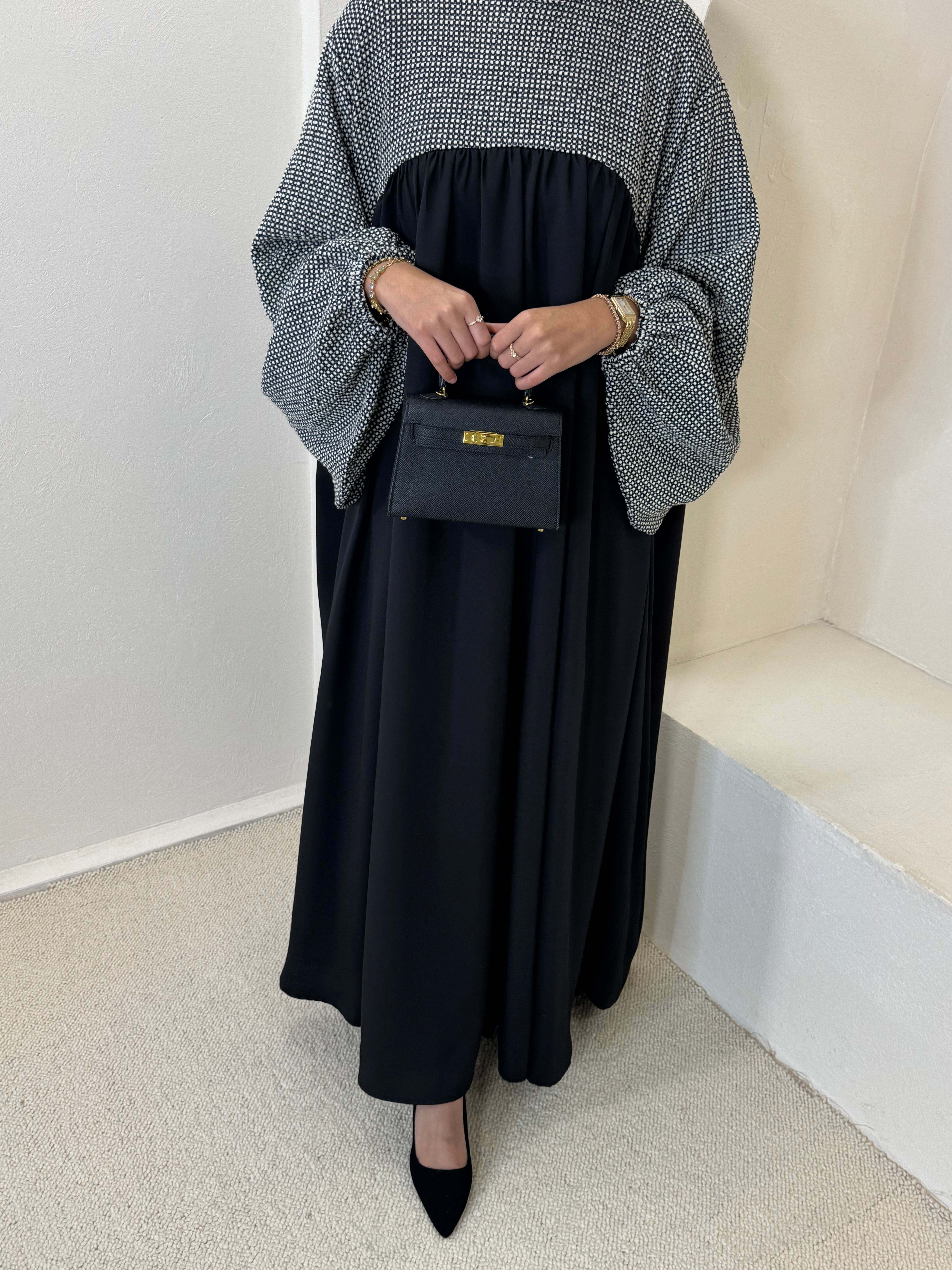 Abaya BELLUCINA carreaux