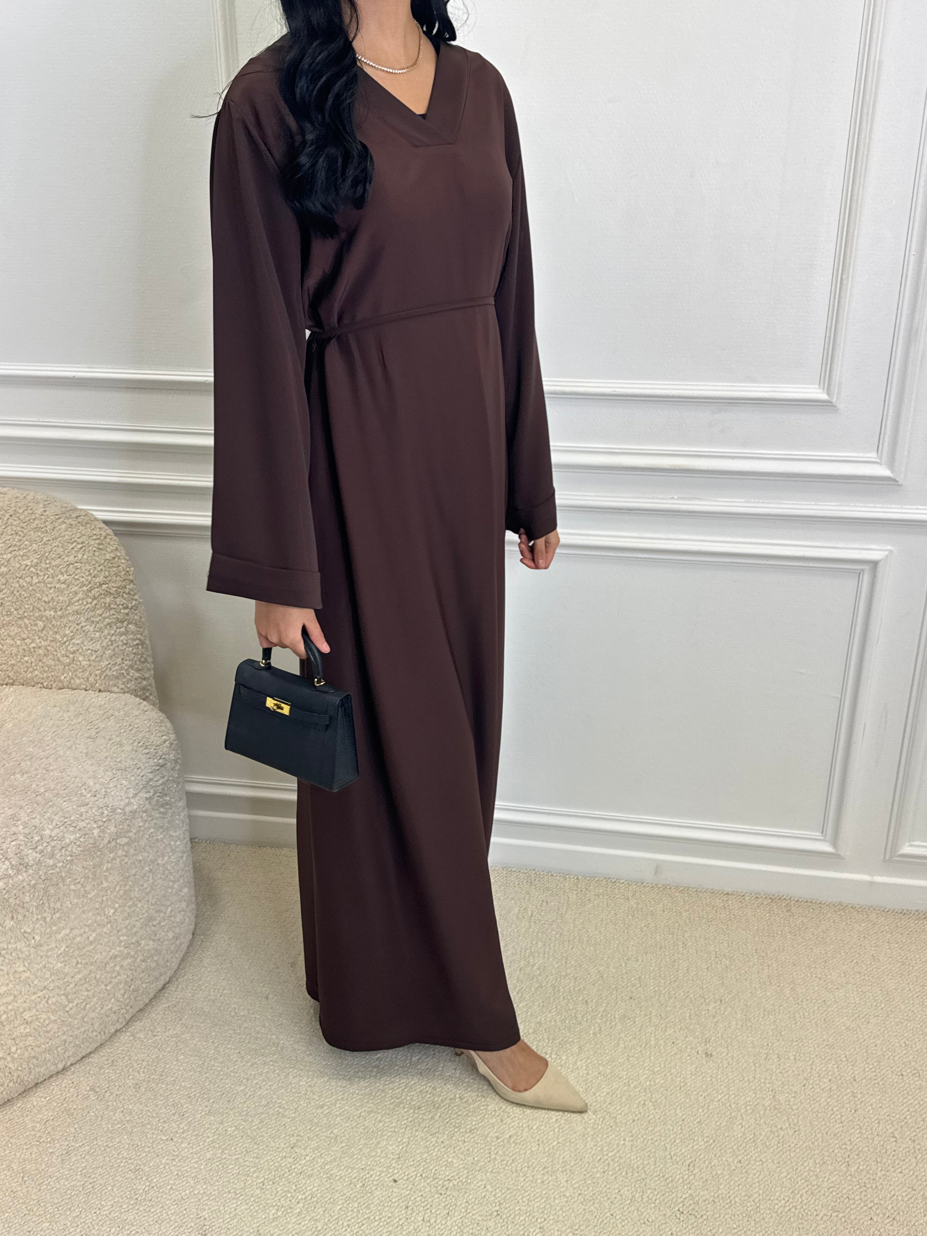 Abaya LIA chocolat