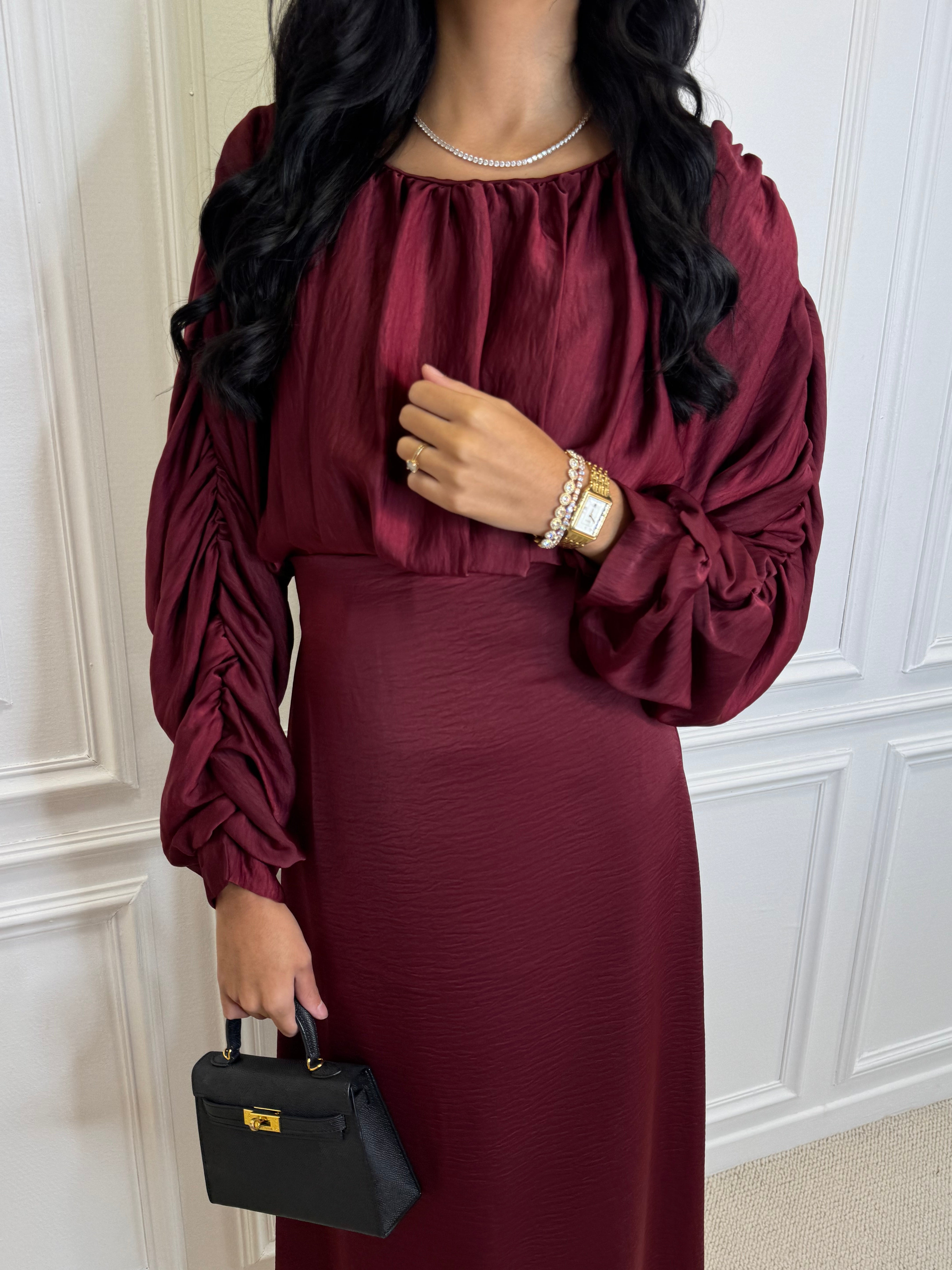 Robe SHANA bordeaux