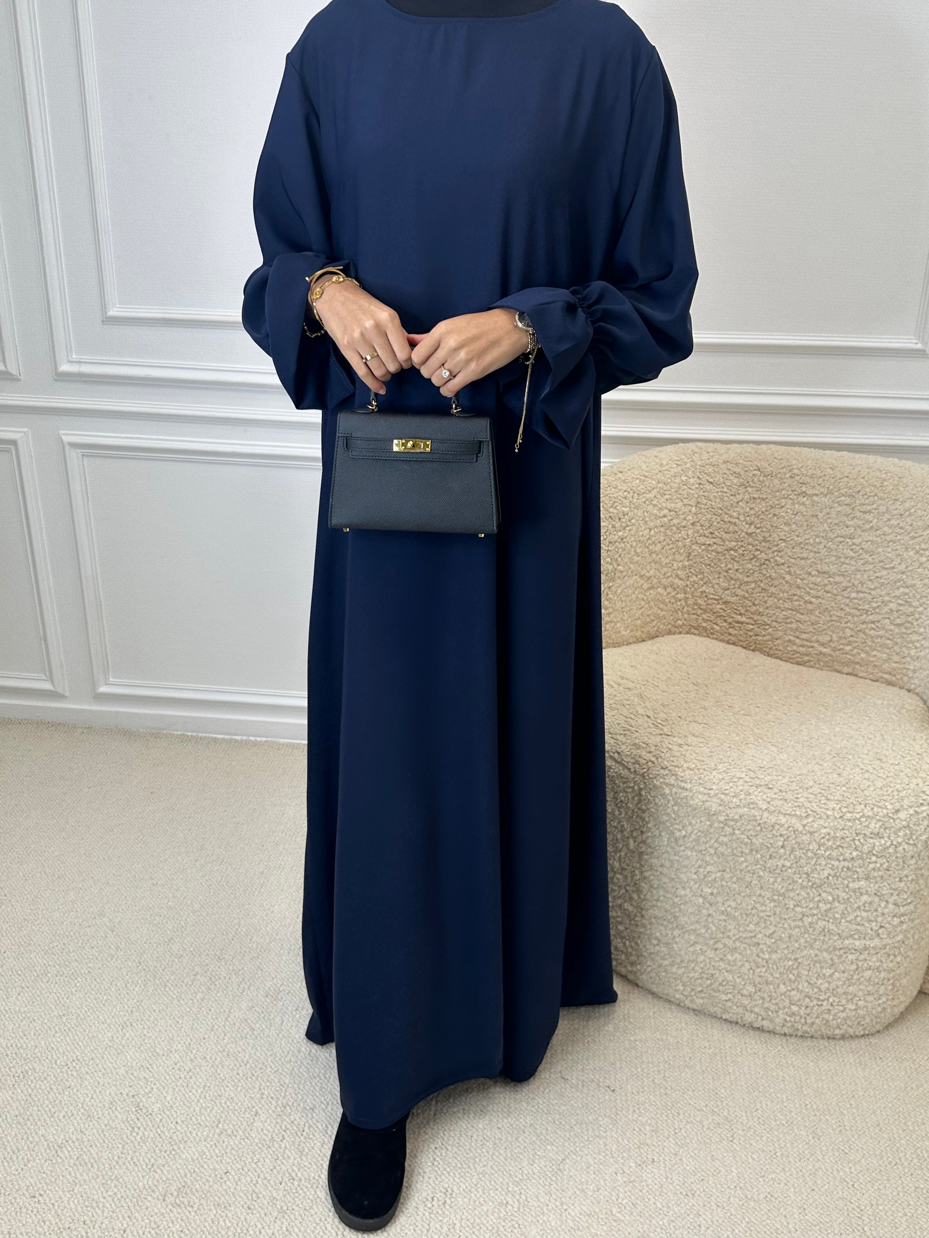 Abaya LOLA bleu marine-