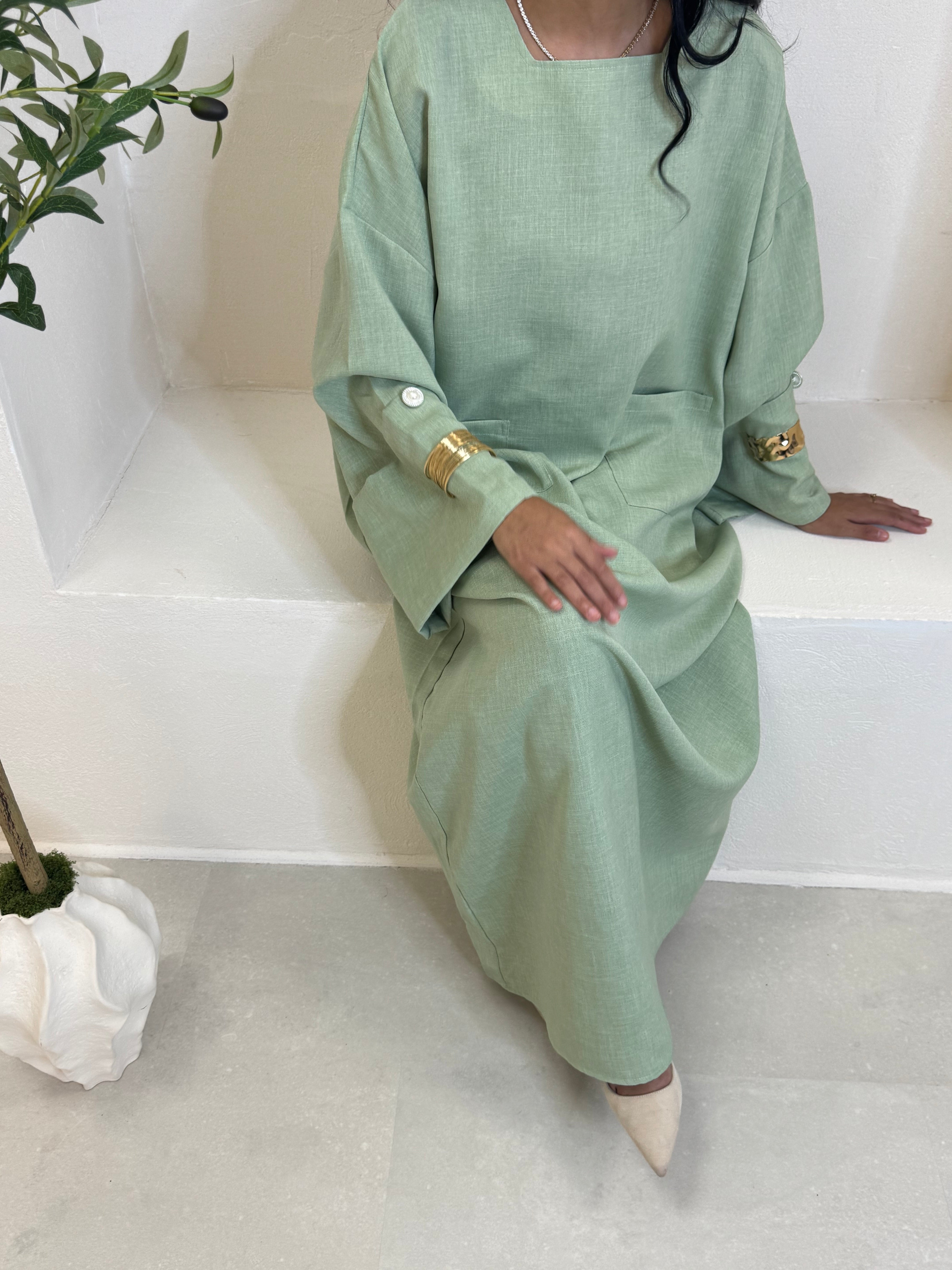 Abaya INA vert