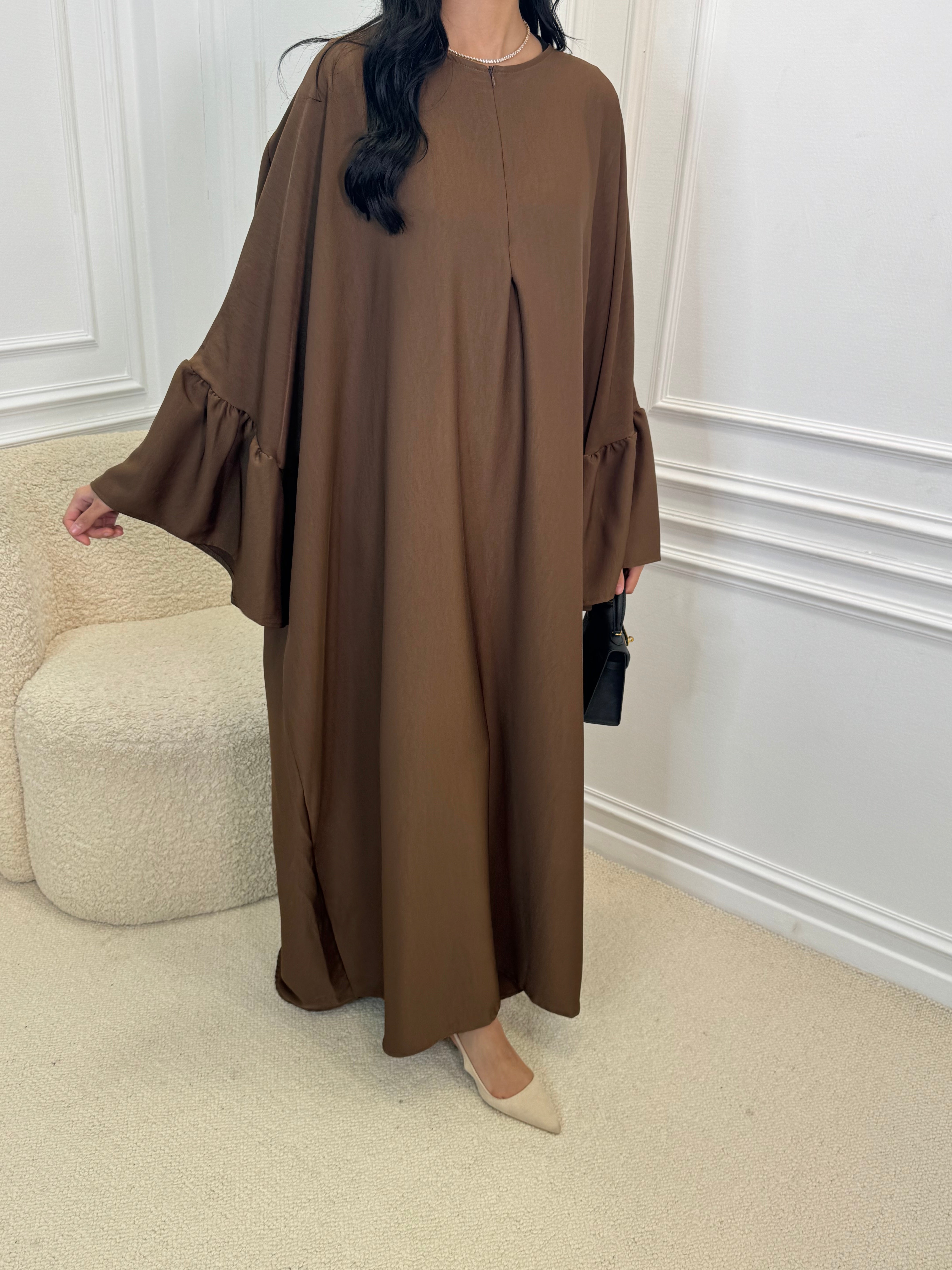 Abaya YVANA marron