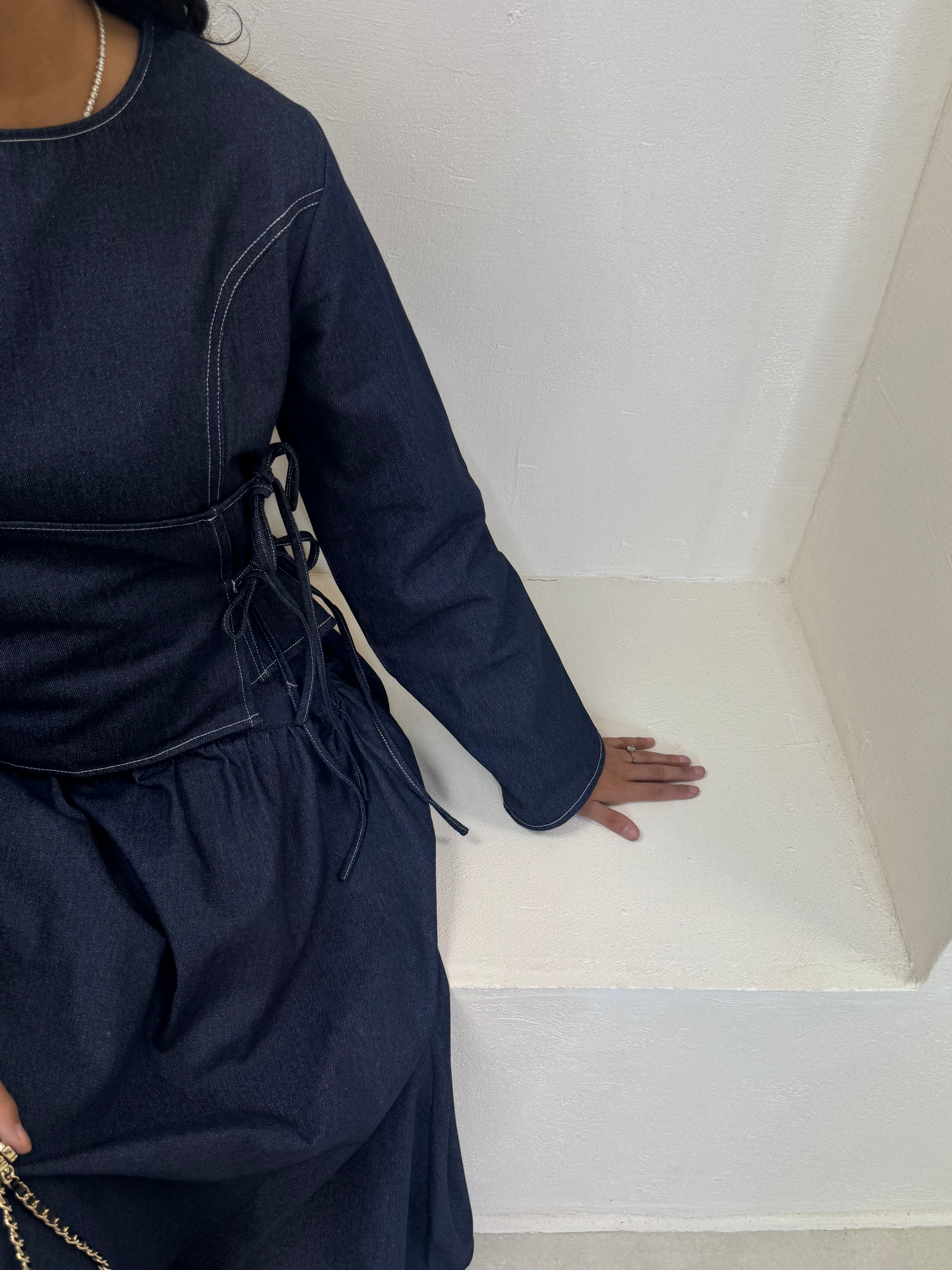 Set HINATA denim bleu