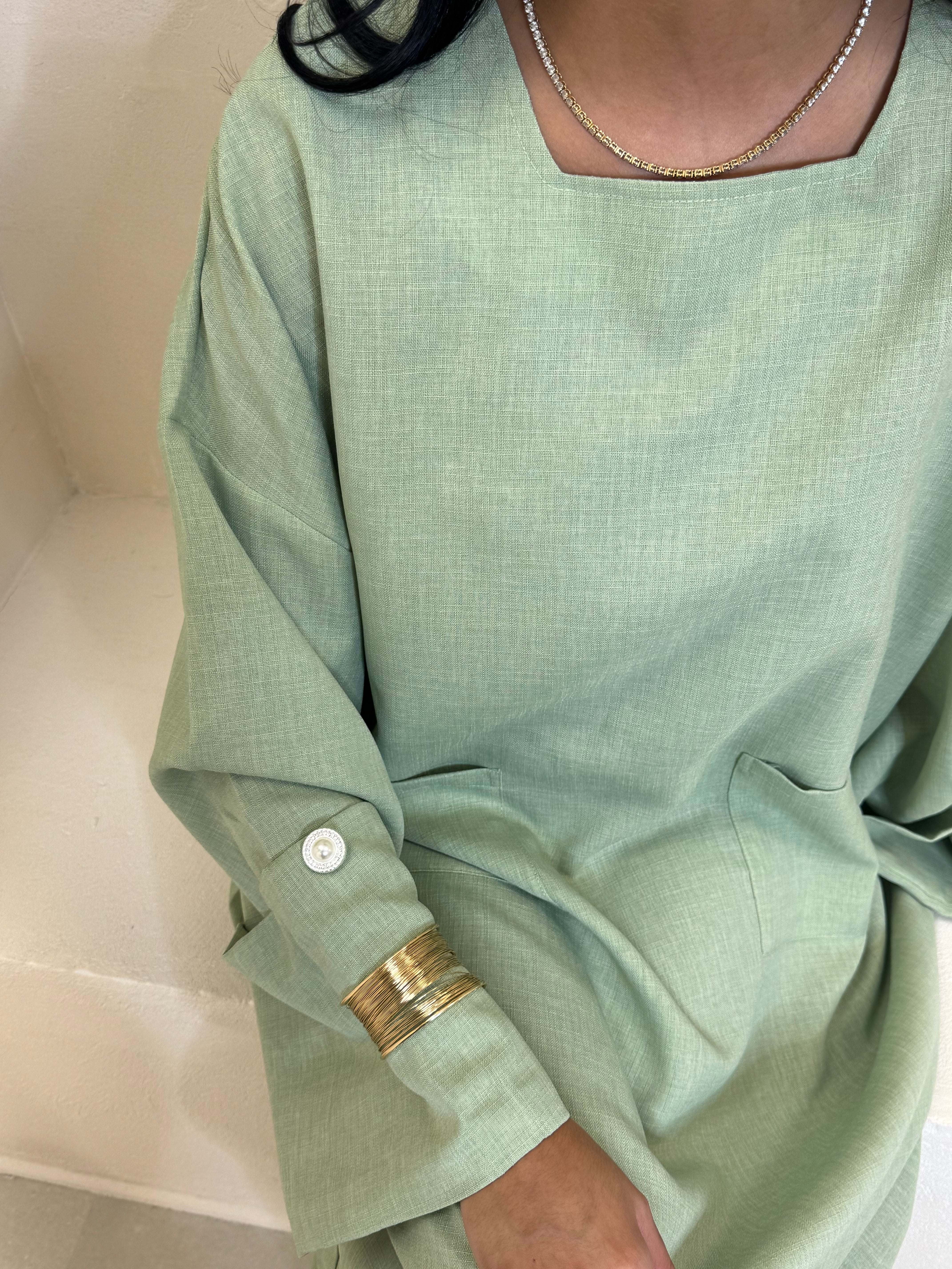 Abaya INA vert