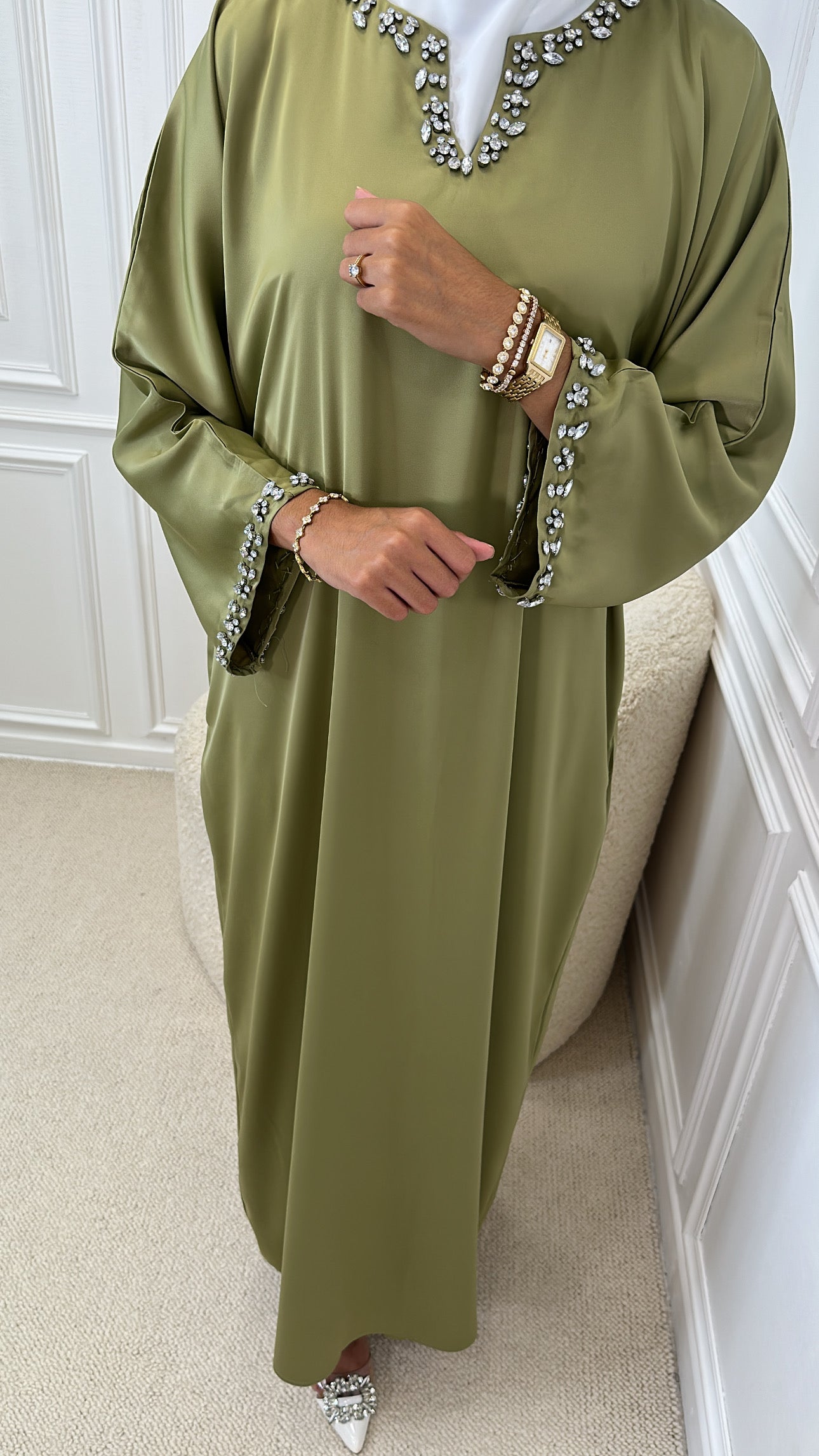 Abaya MELYA vert