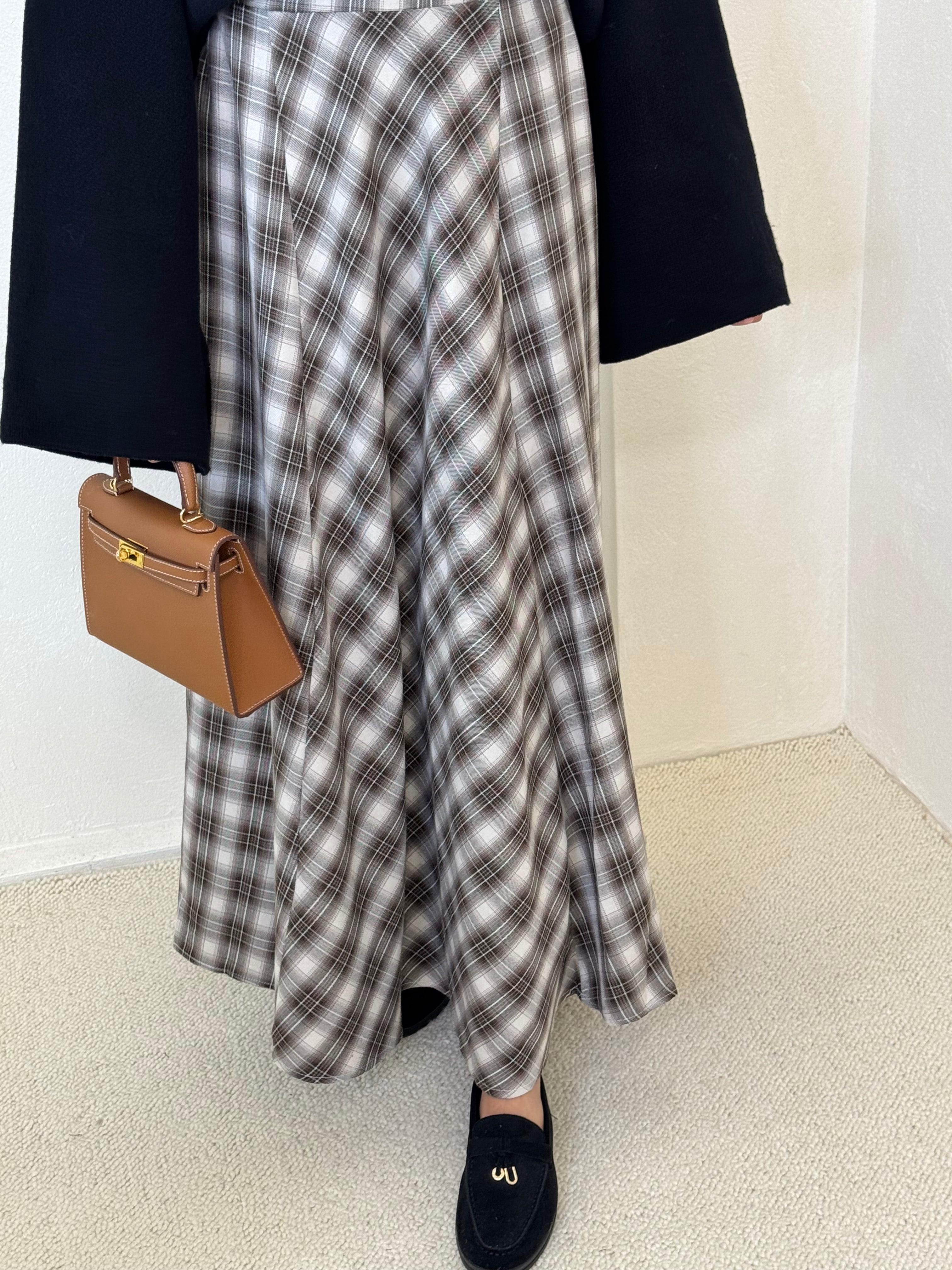 Falda ESCOSESA Chocolate