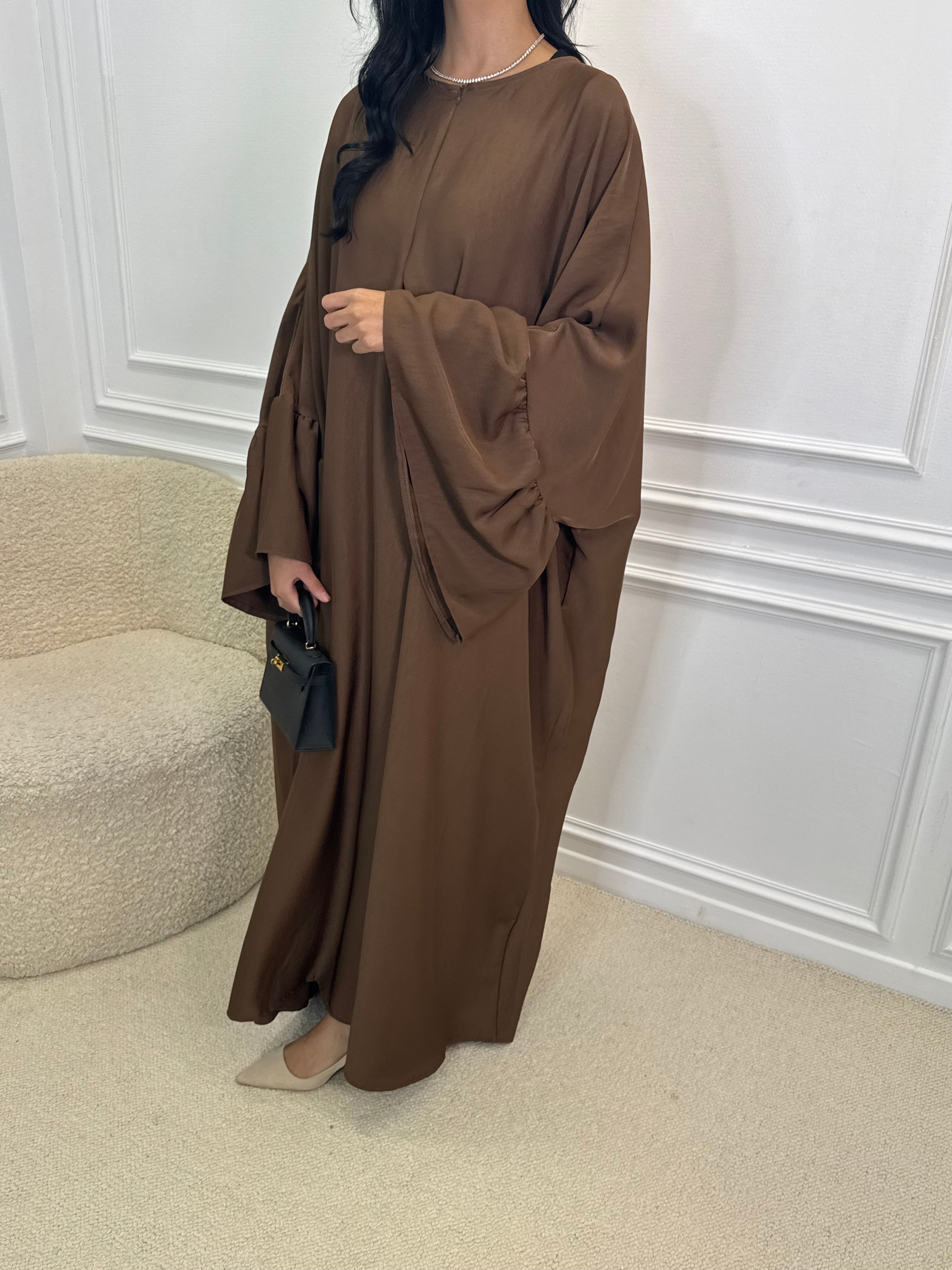 Abaya YVANA marron