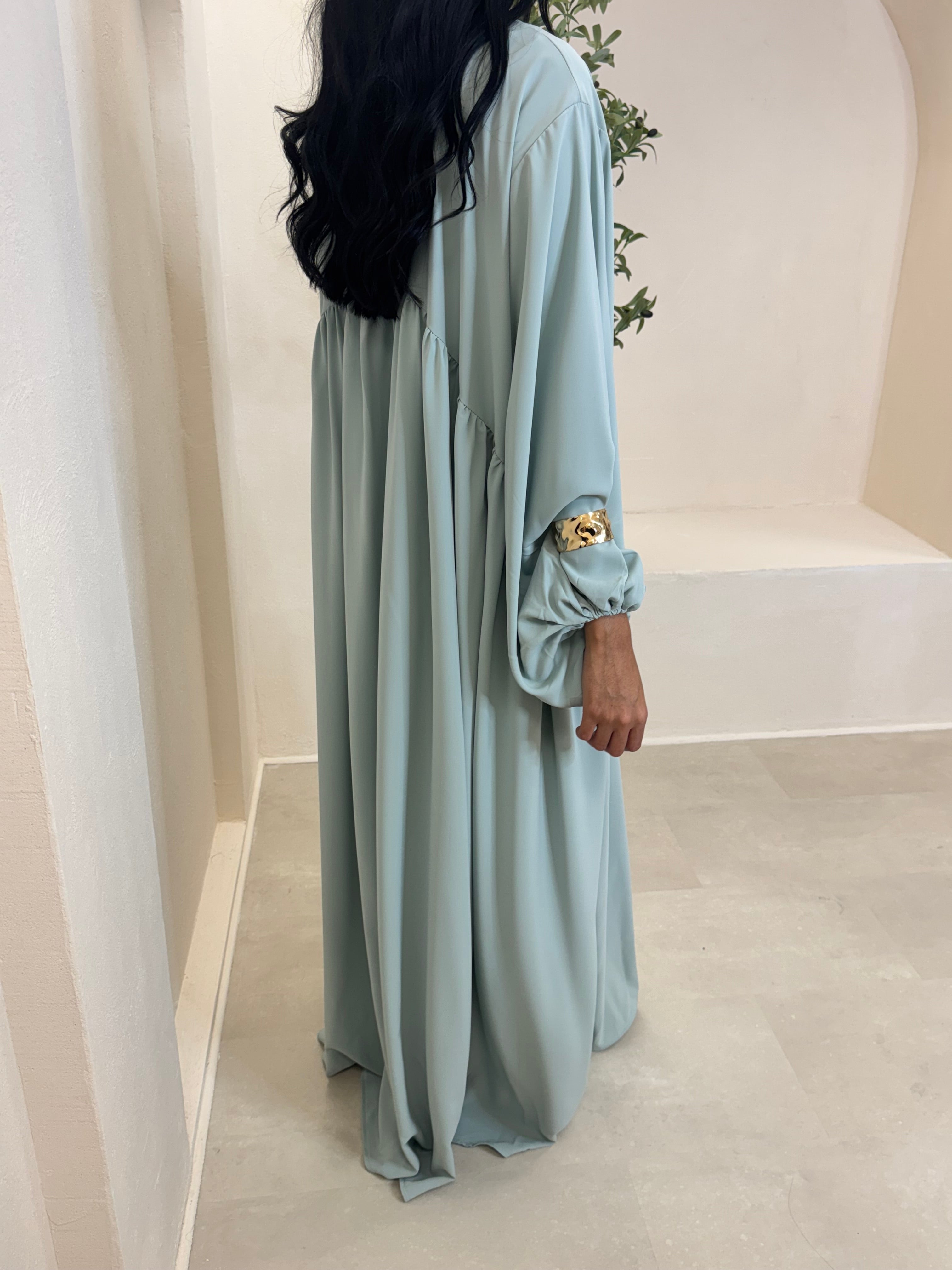 Abaya AMAYA vert d’eau