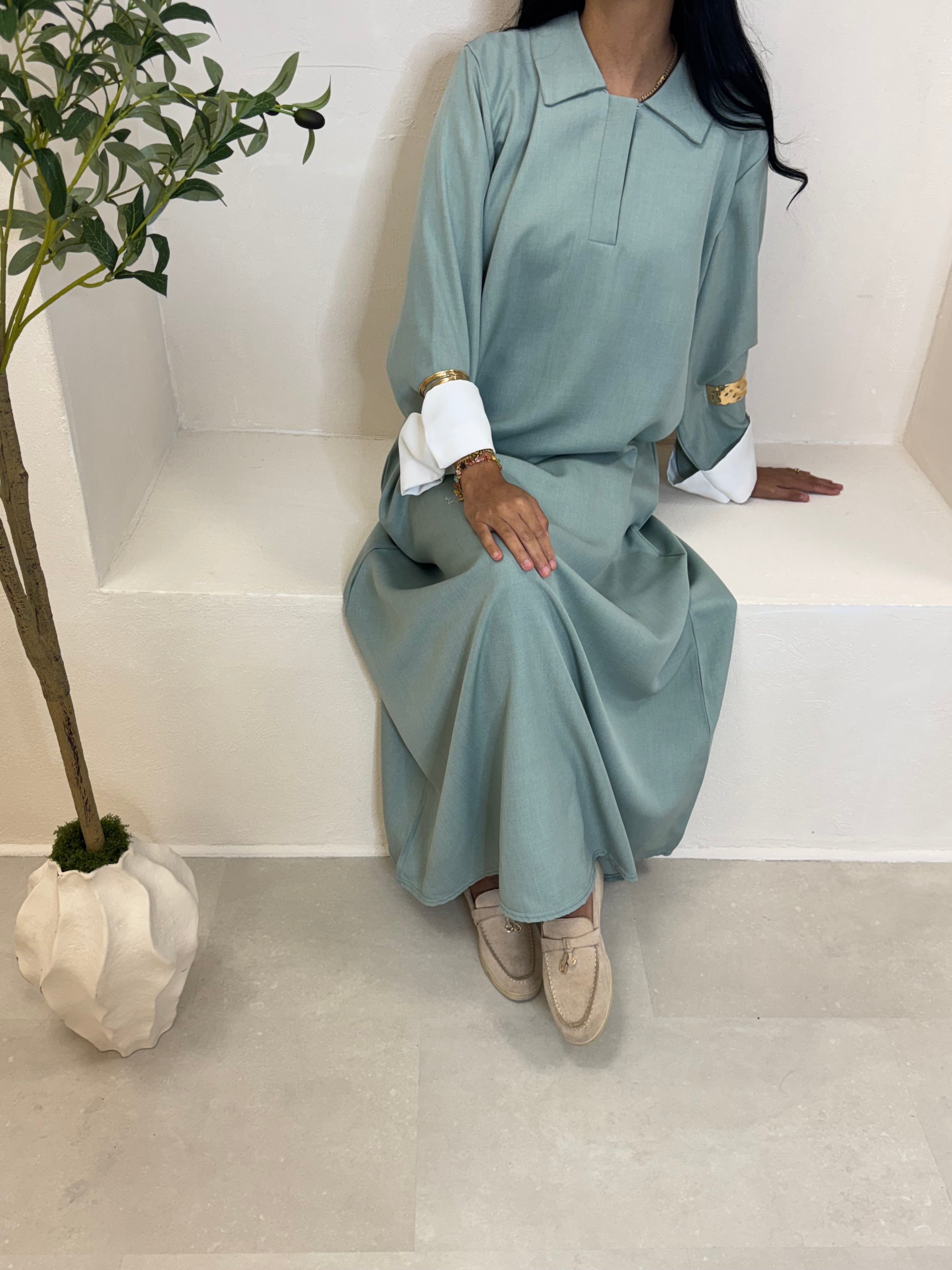 Abaya DAYA vert