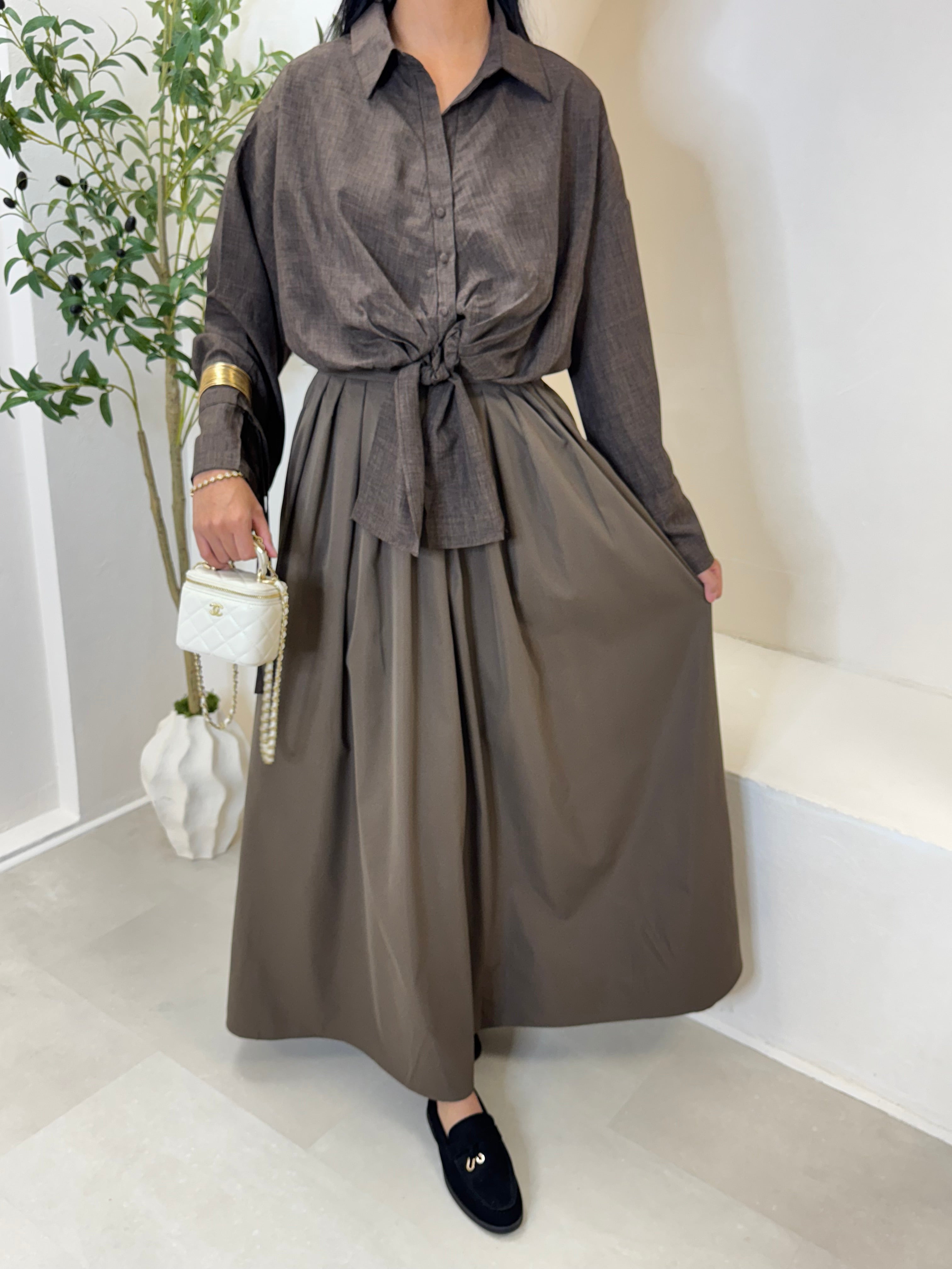 Chemise PAULA taupe