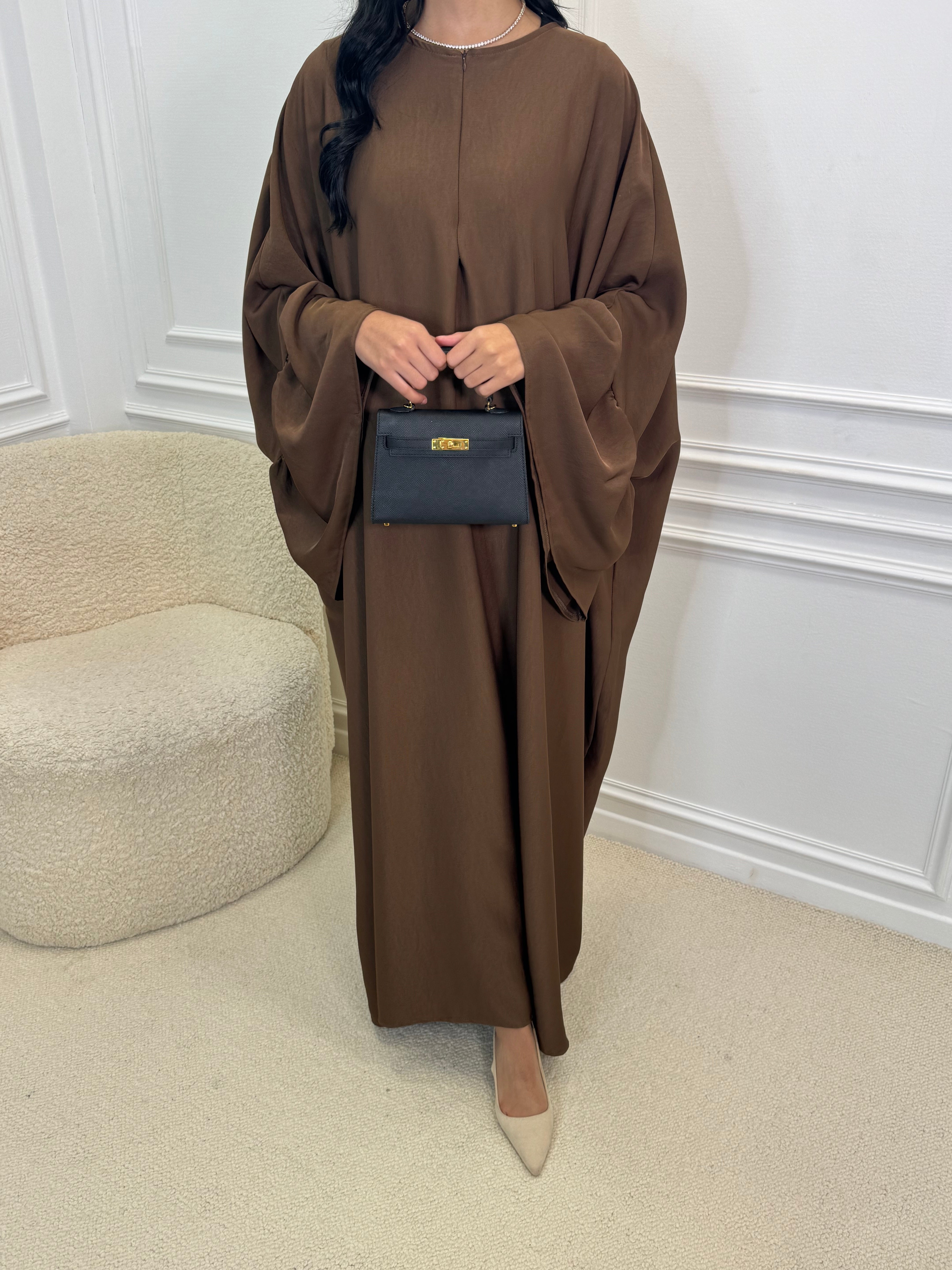 Abaya YVANA marron