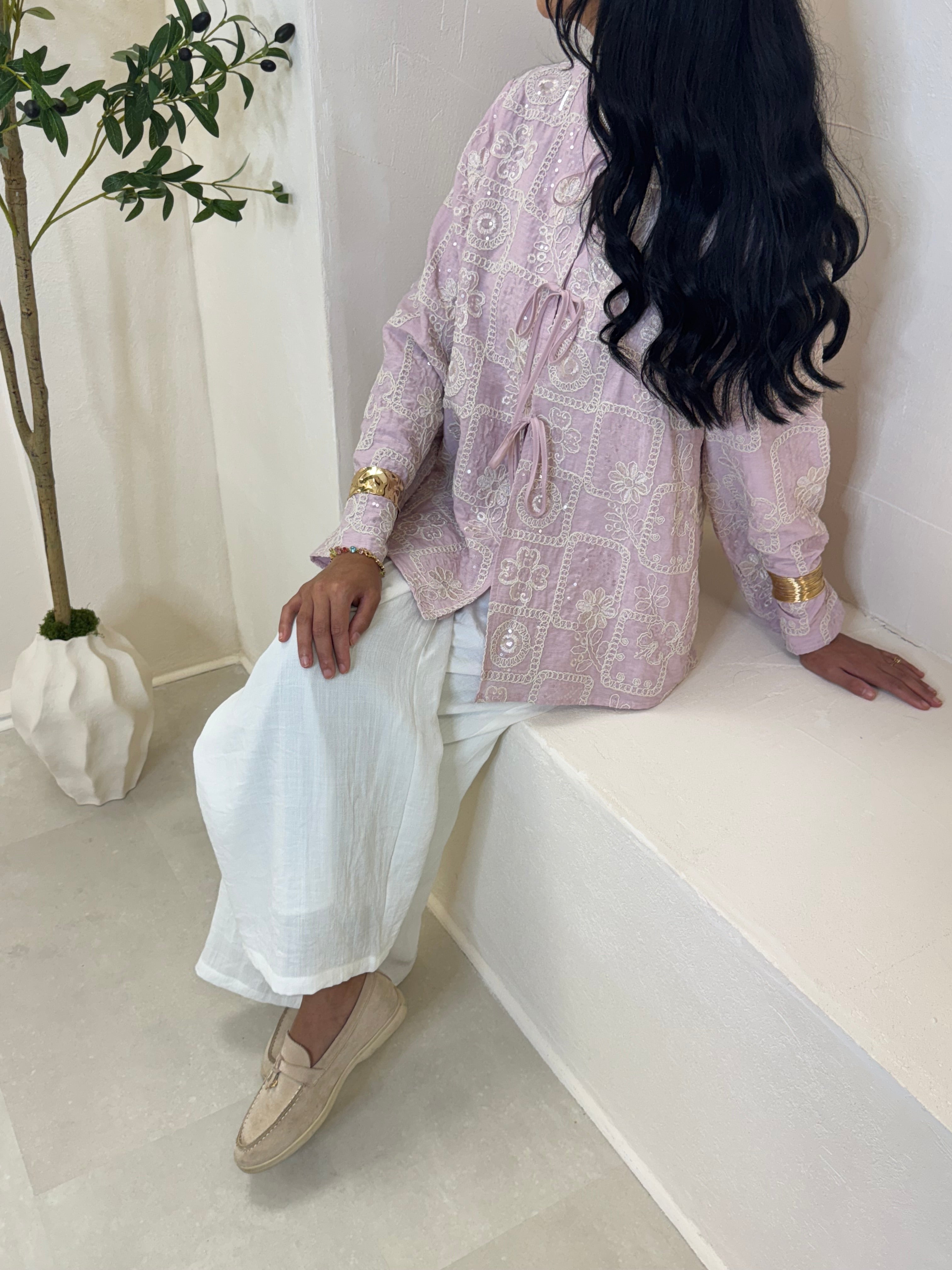 Gilet ASHA rose