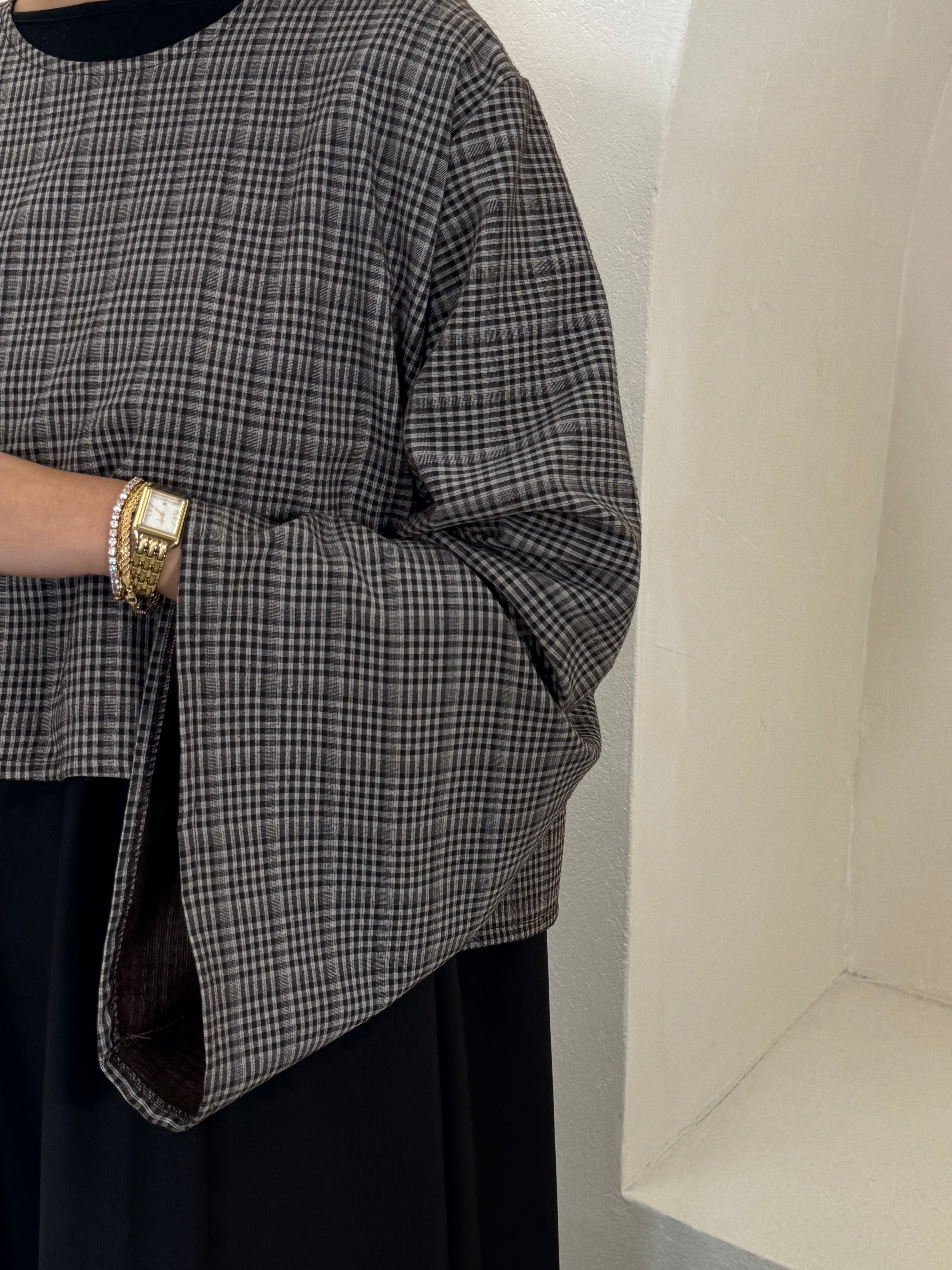 Abaya JAZZLYN carreaux