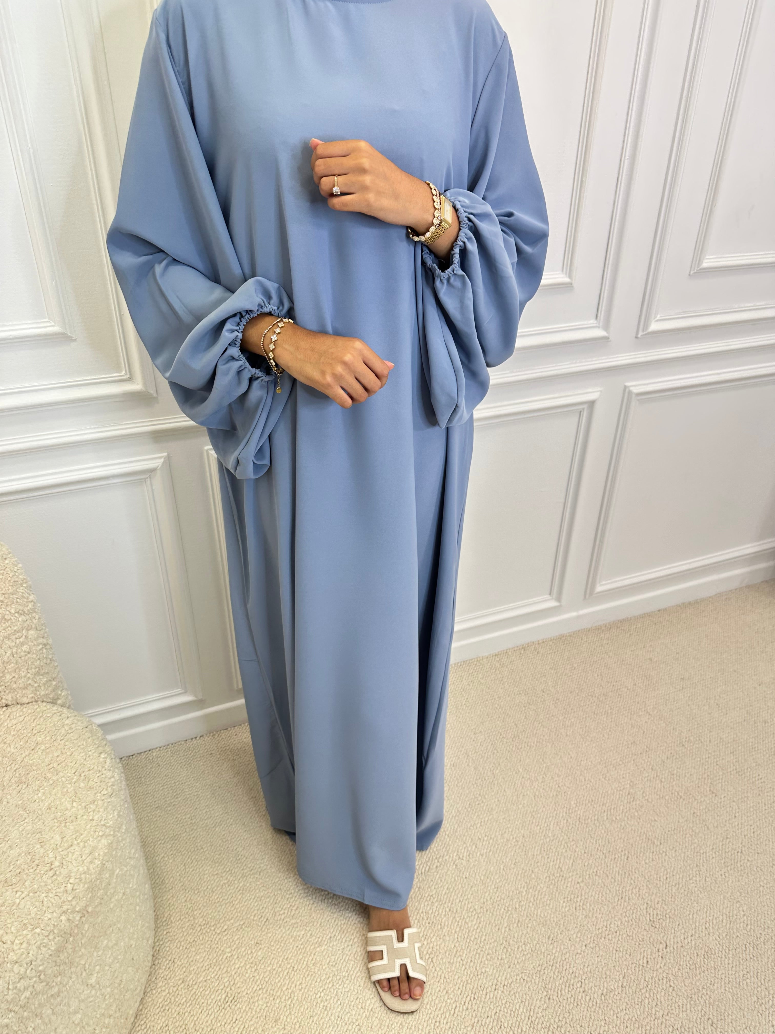 Abaya OUMEIMA bleu bébé