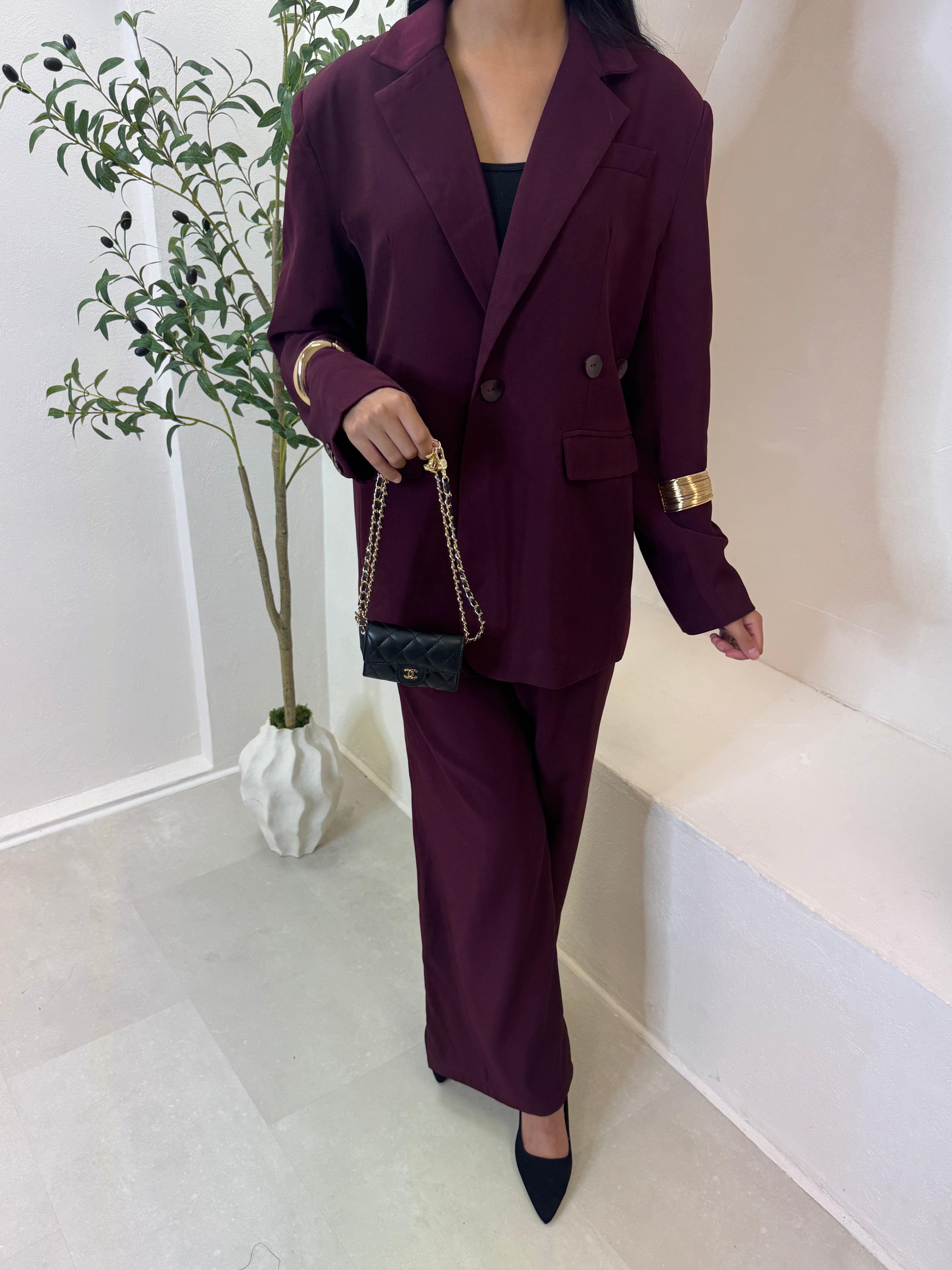 Set BLAZEE aubergine
