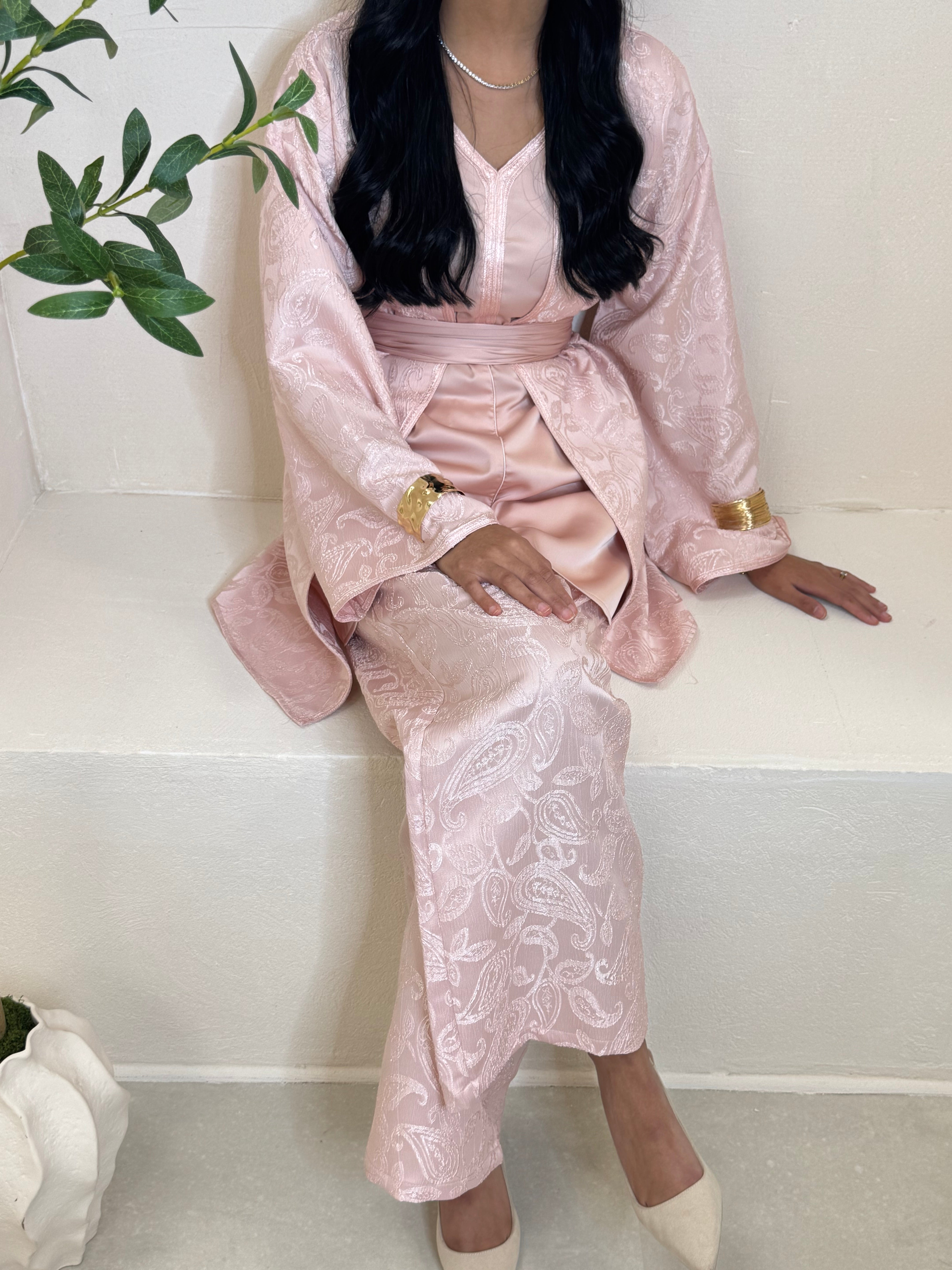 Set BAROQUE pantalon rose