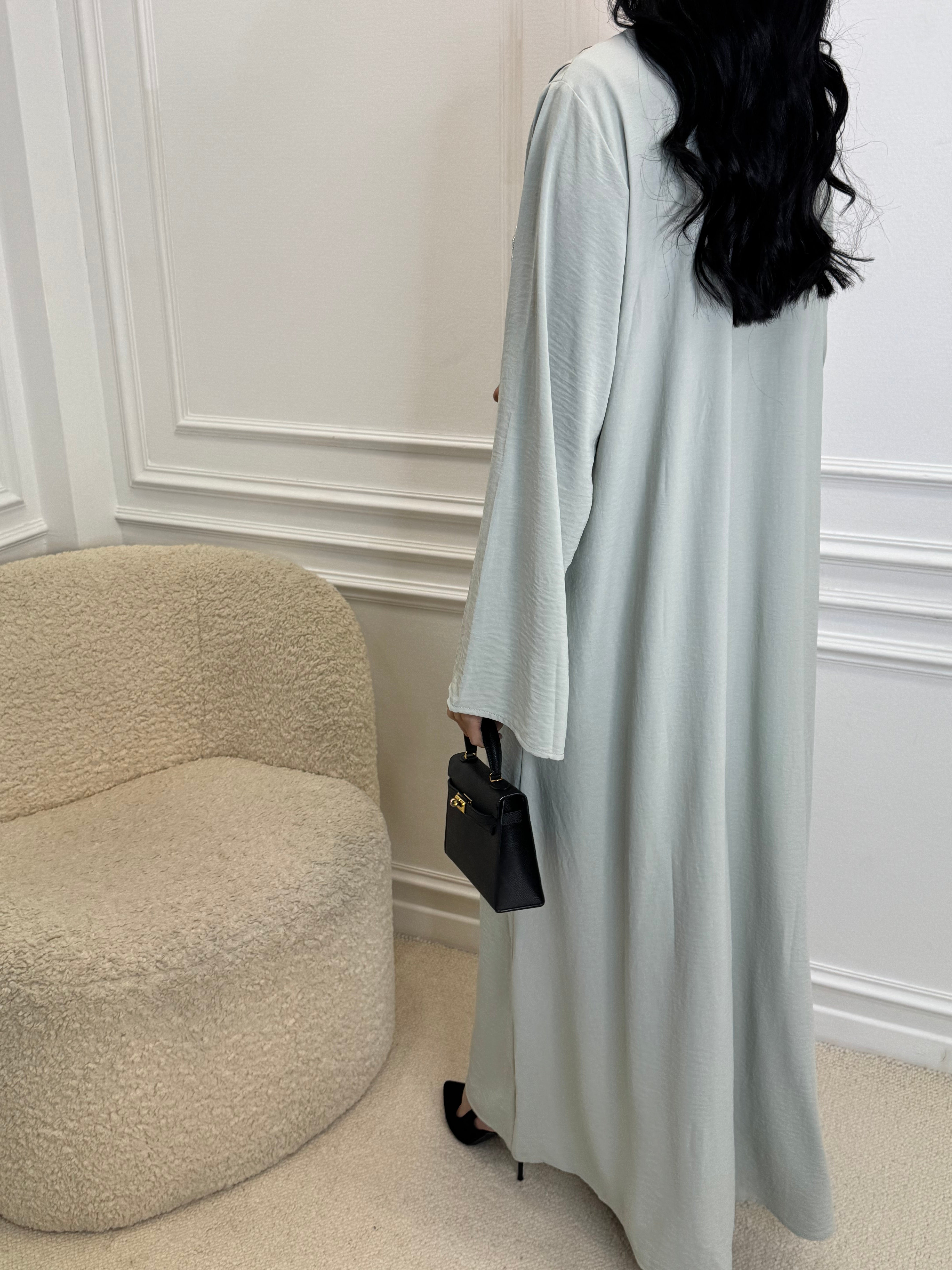 Abaya MILA vert d’eau