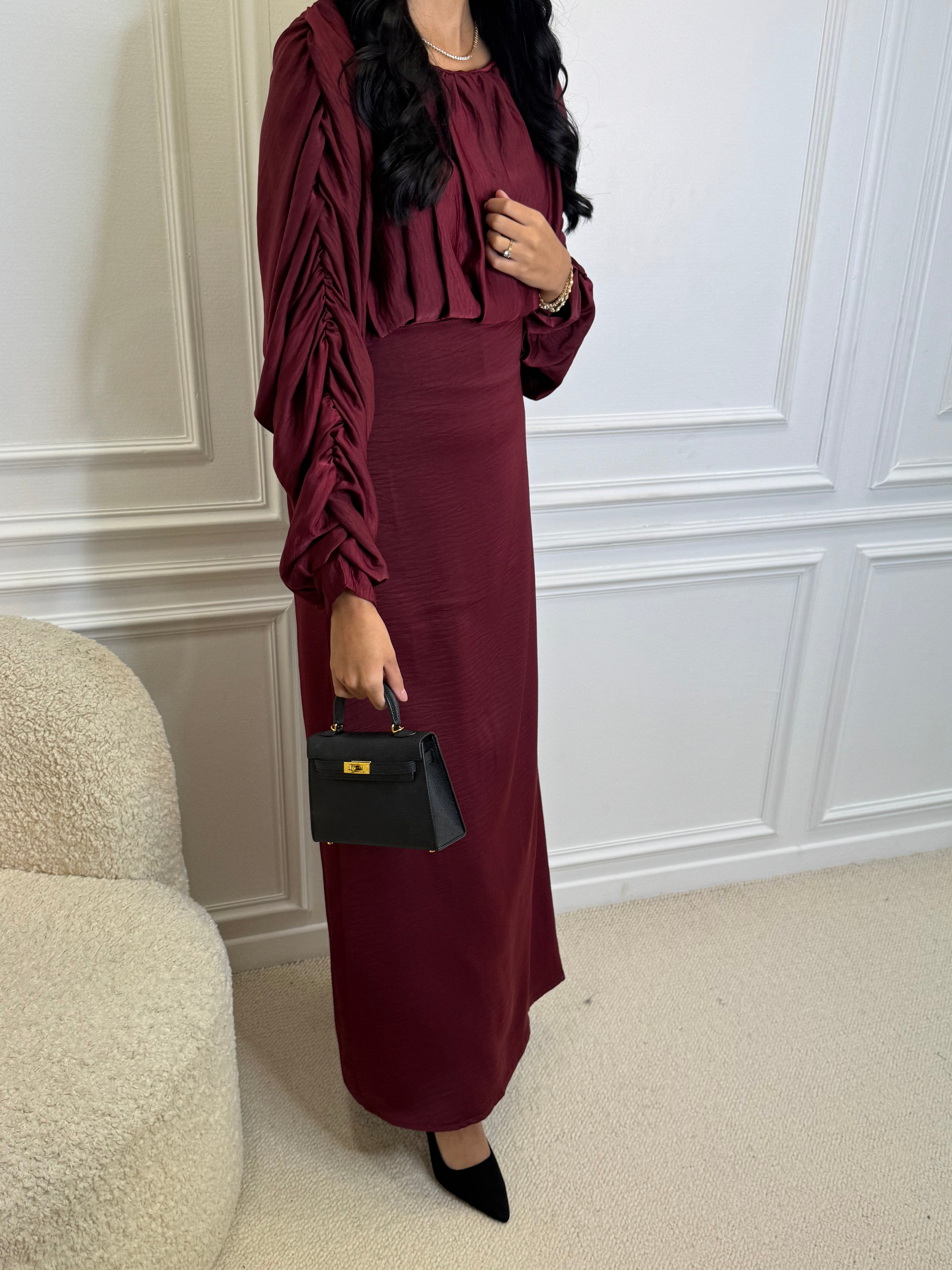 Robe SHANA bordeaux