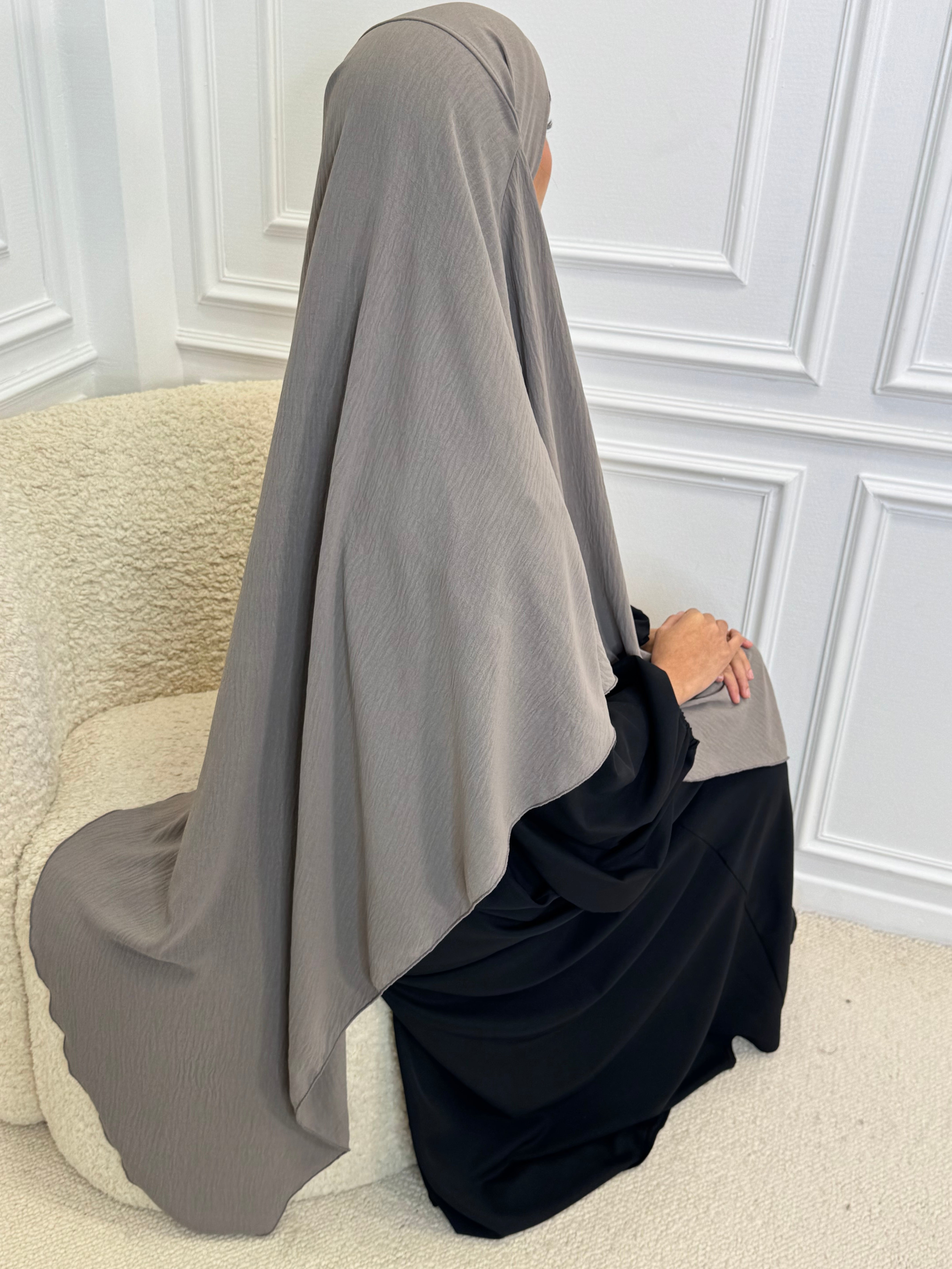 Khimar jazz taupe