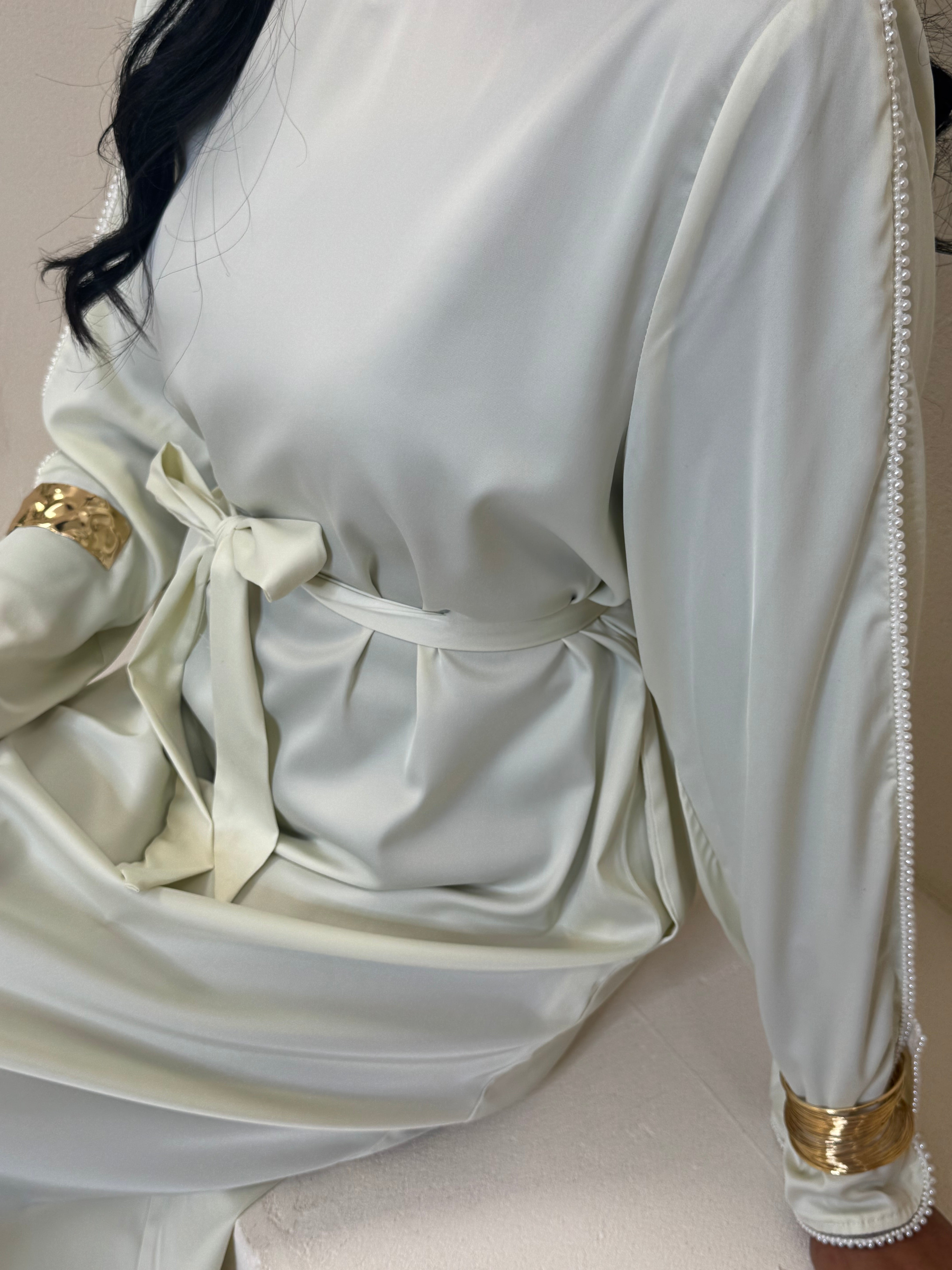 Abaya PERLA crème