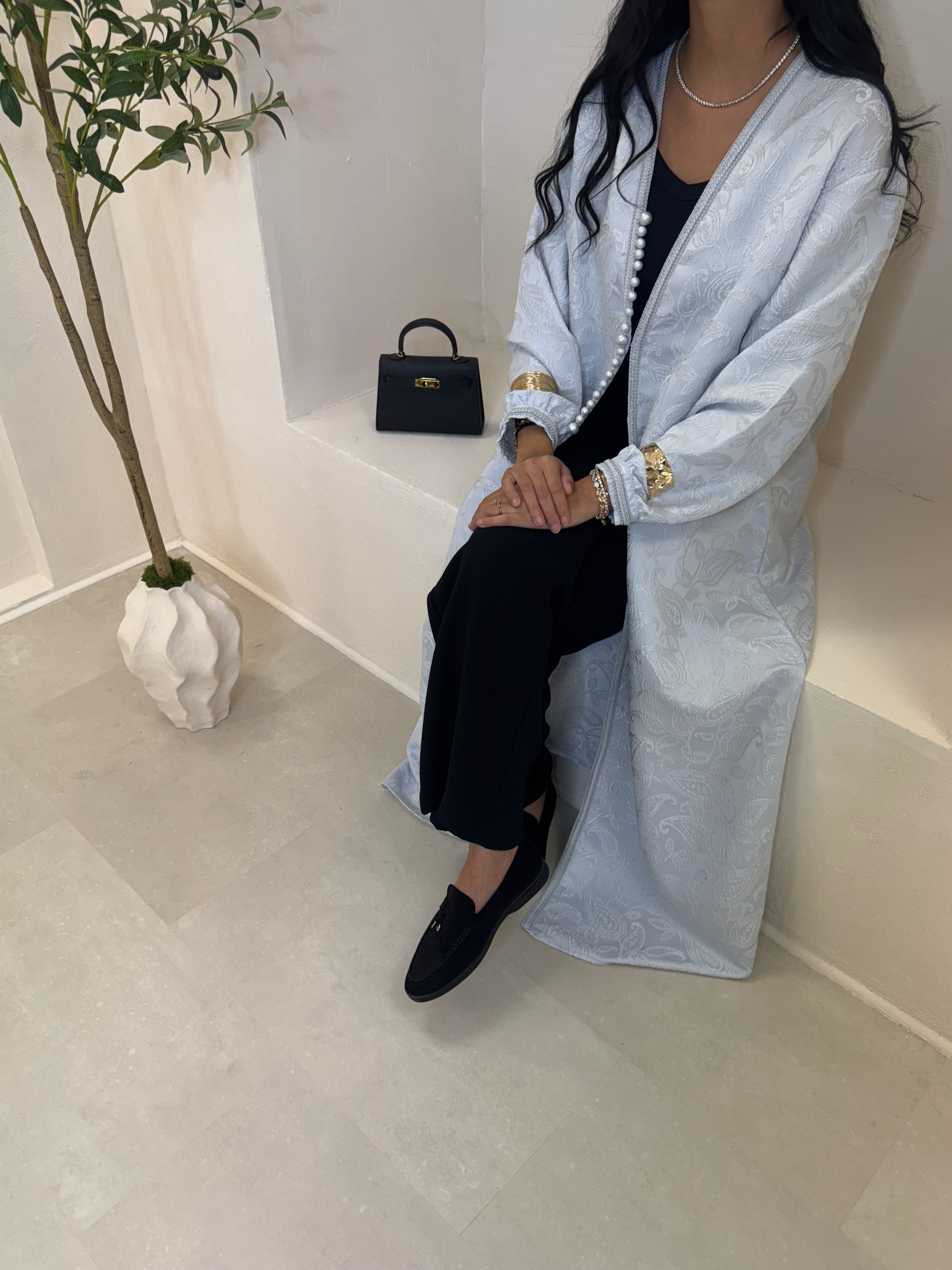 Kimono BAROQUE bleu ciel