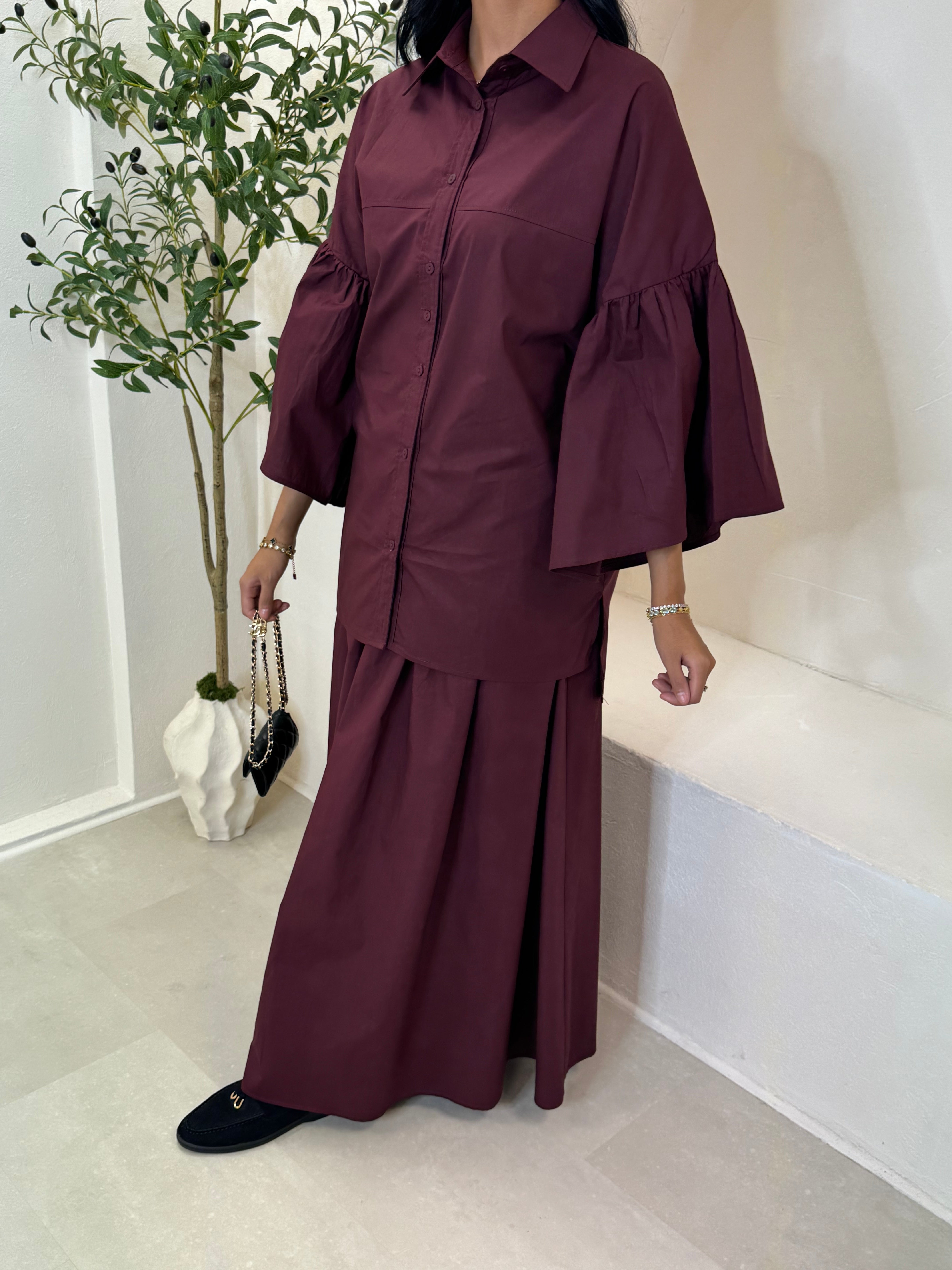 Chemise JOYA Bordeaux