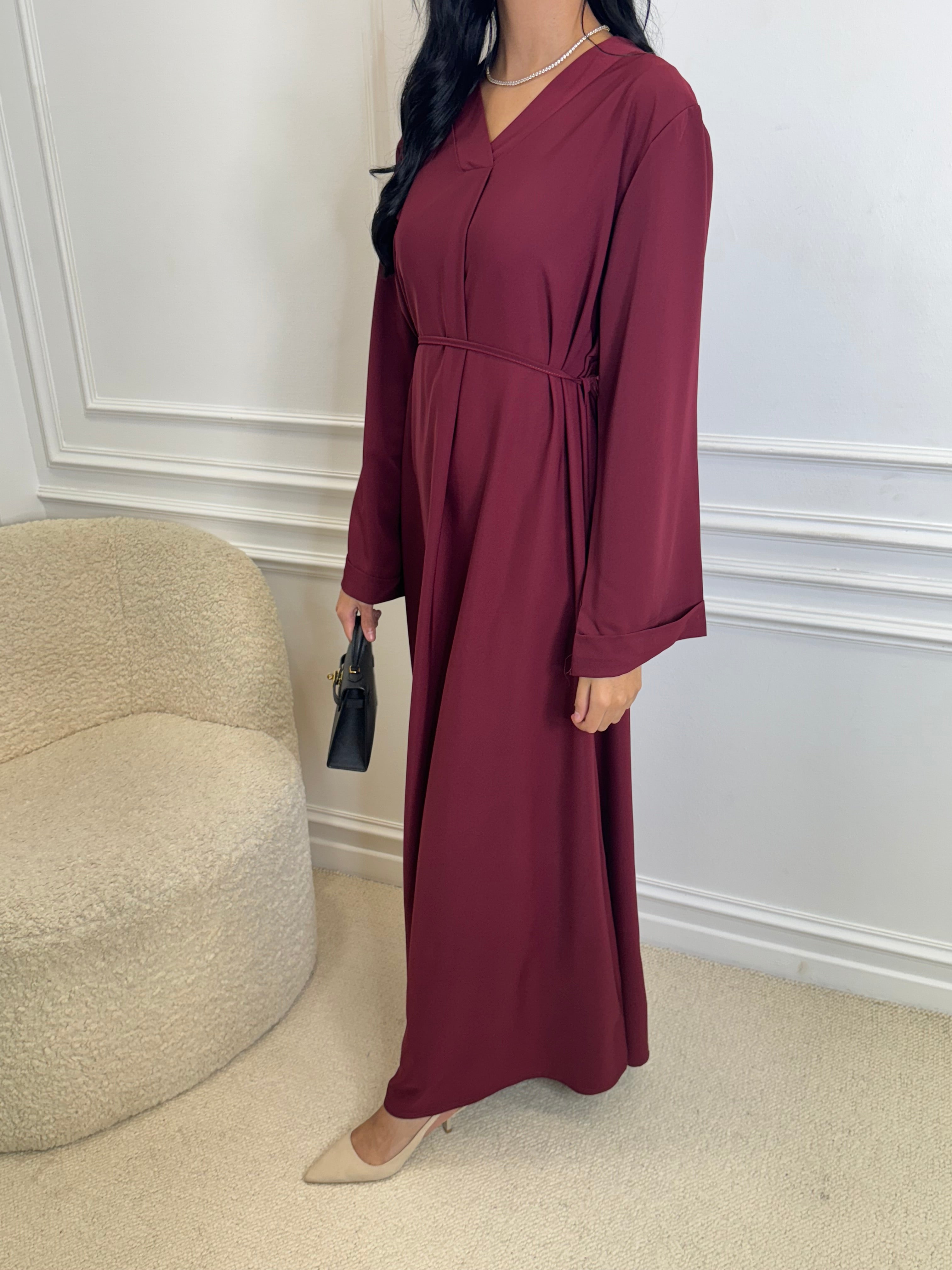 Abaya LIA bordeaux