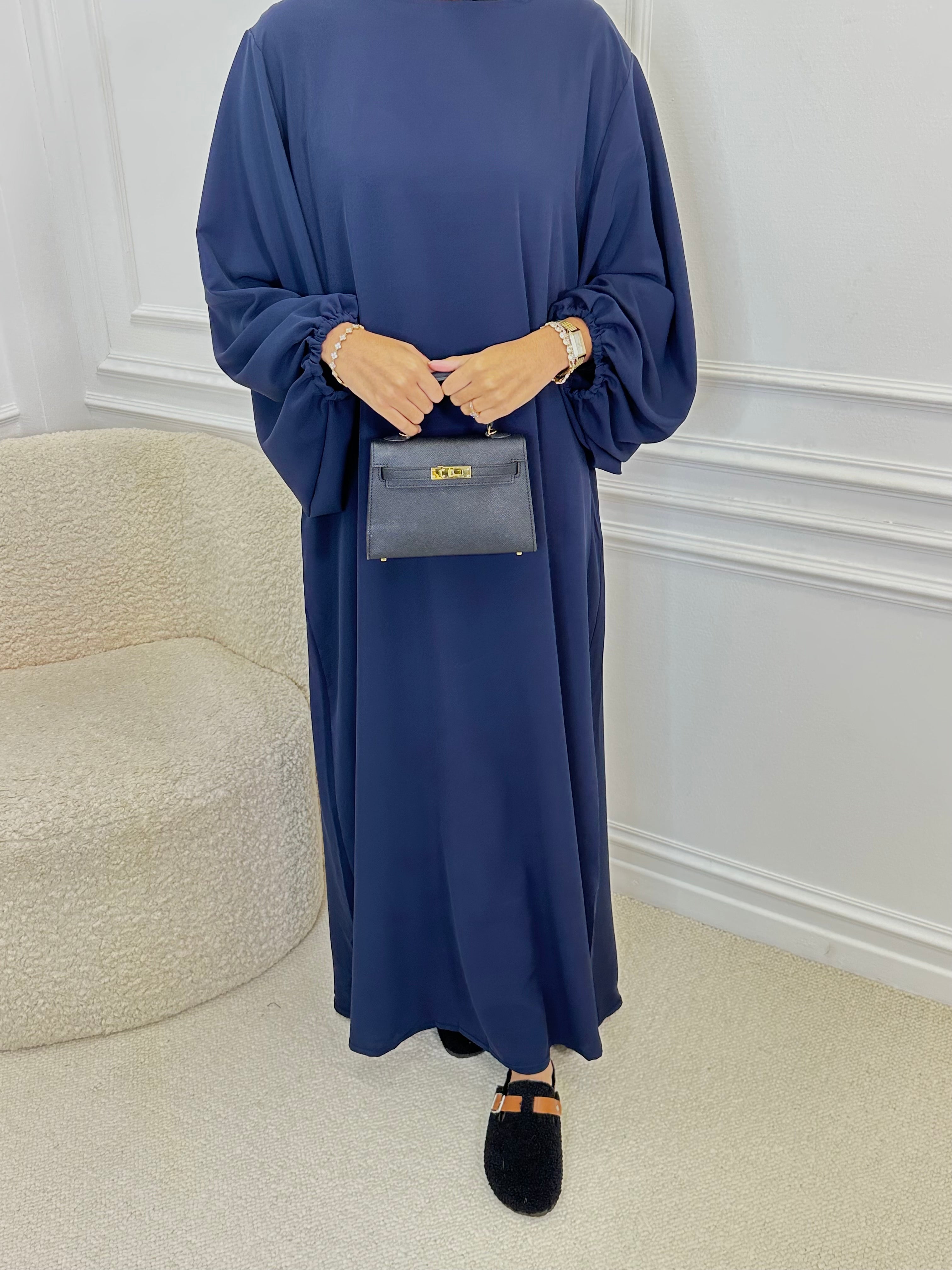 Abaya OUMEIMA bleu marine