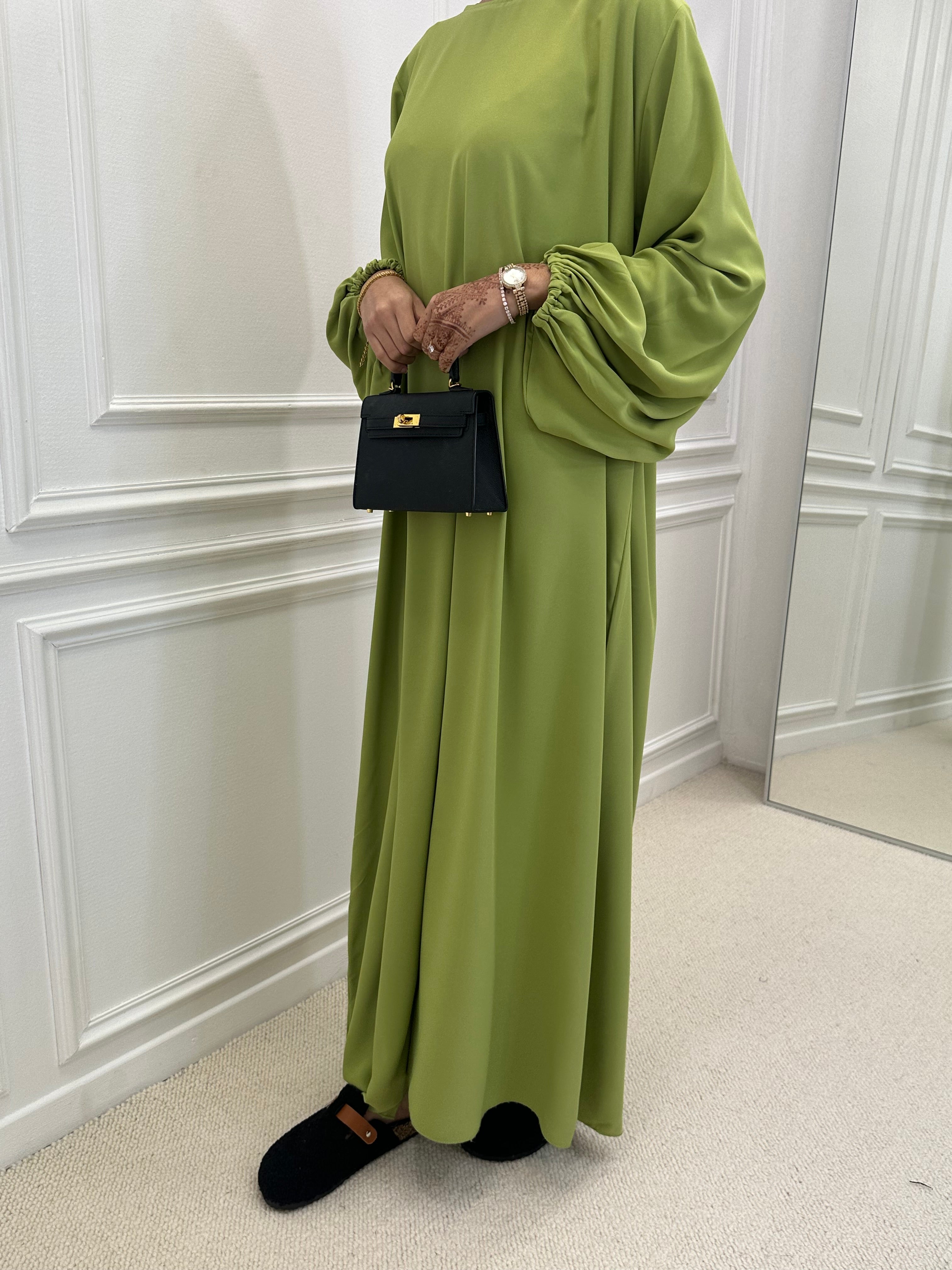 Abaya OUMEIMA verte