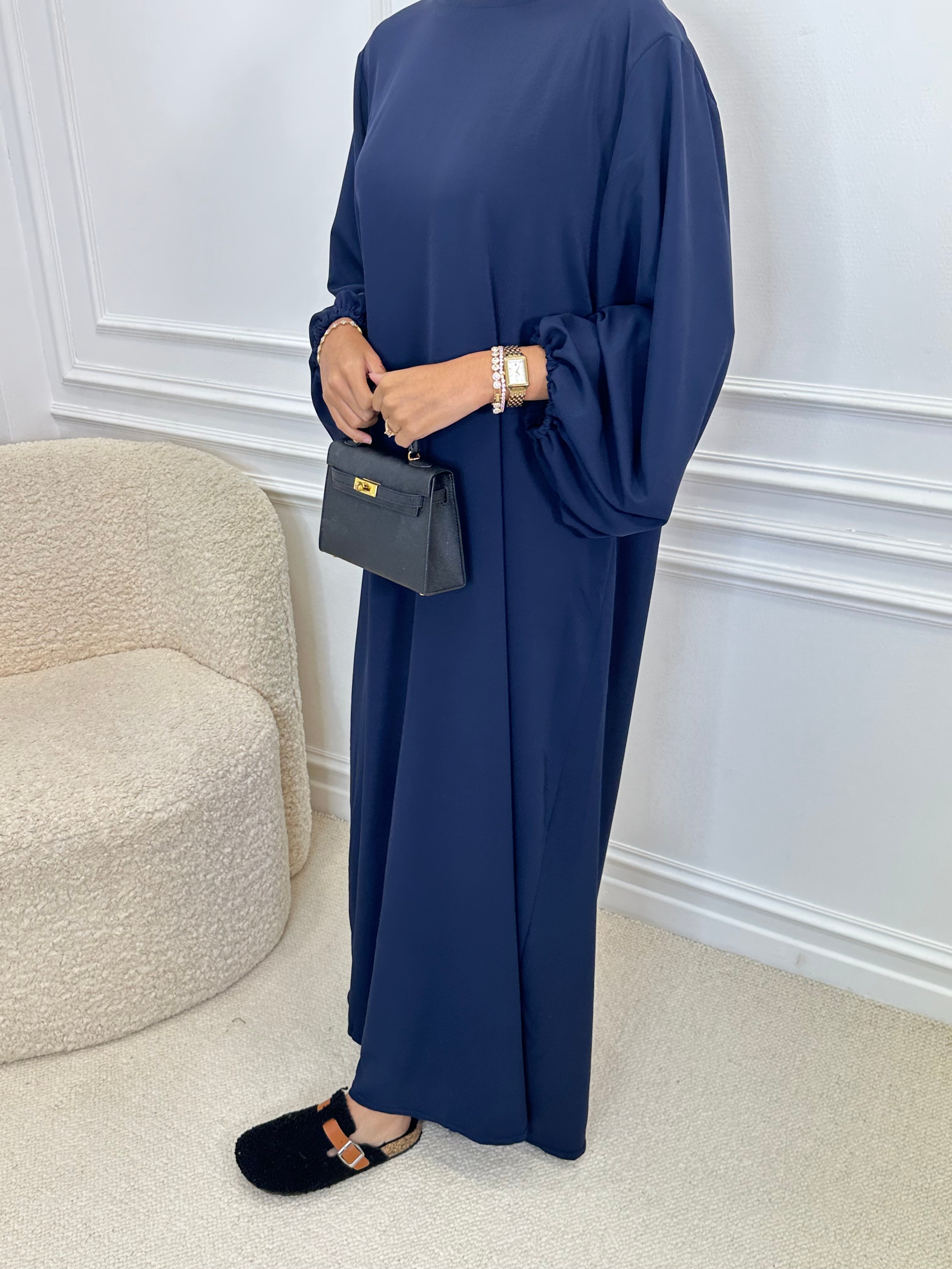 Abaya OUMEIMA bleu marine