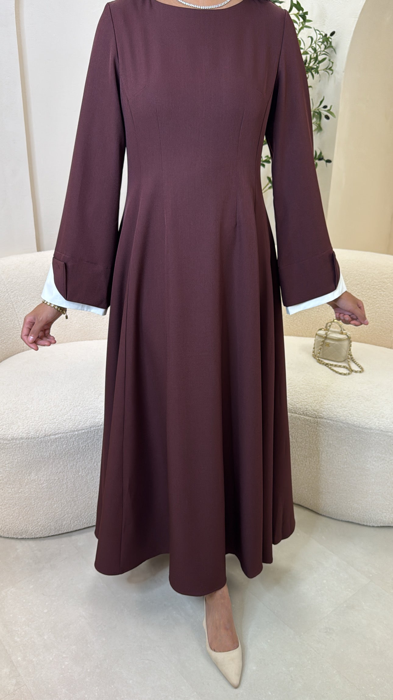 Robe ANGELA bordeaux