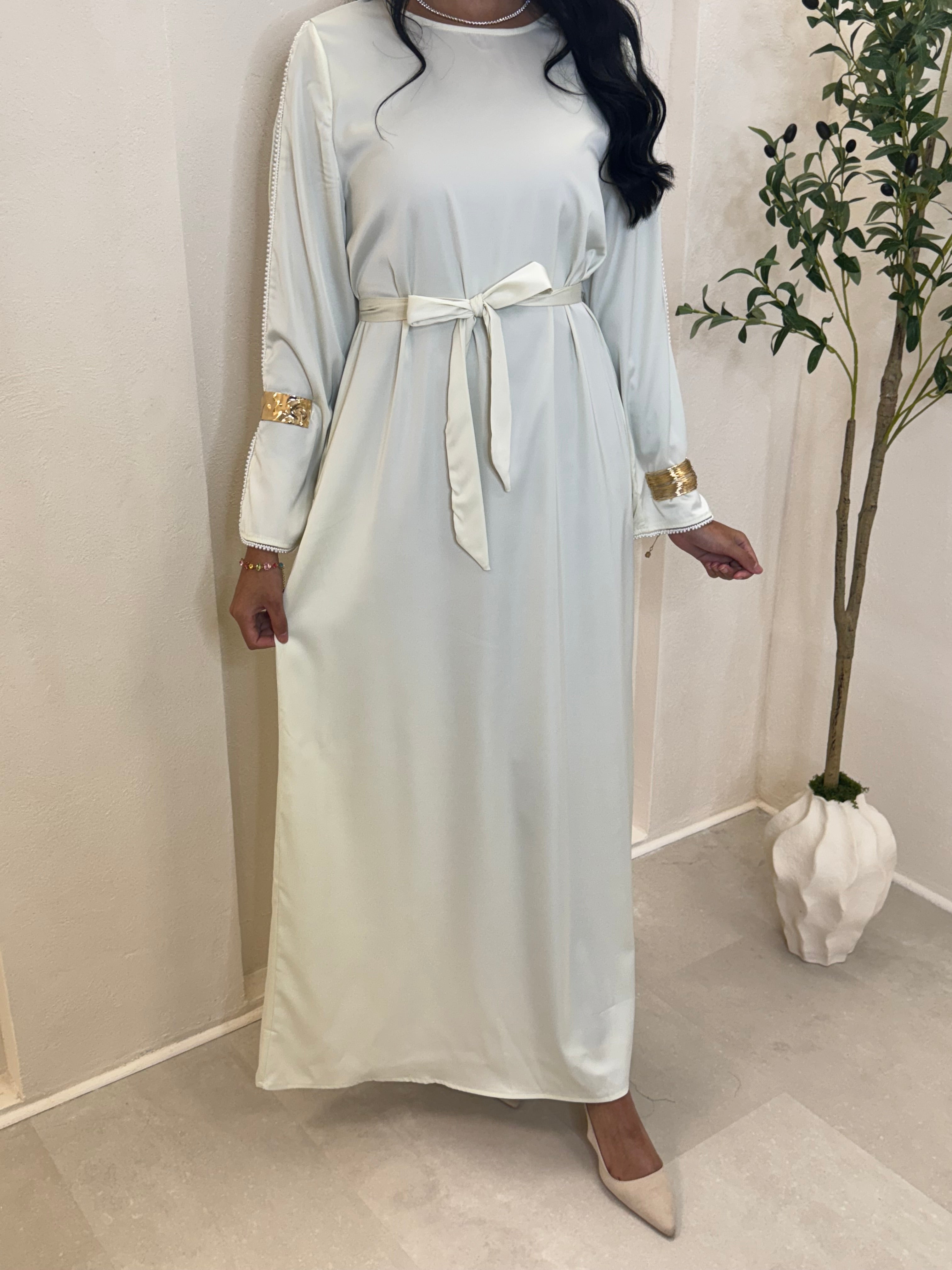 Abaya PERLA crème